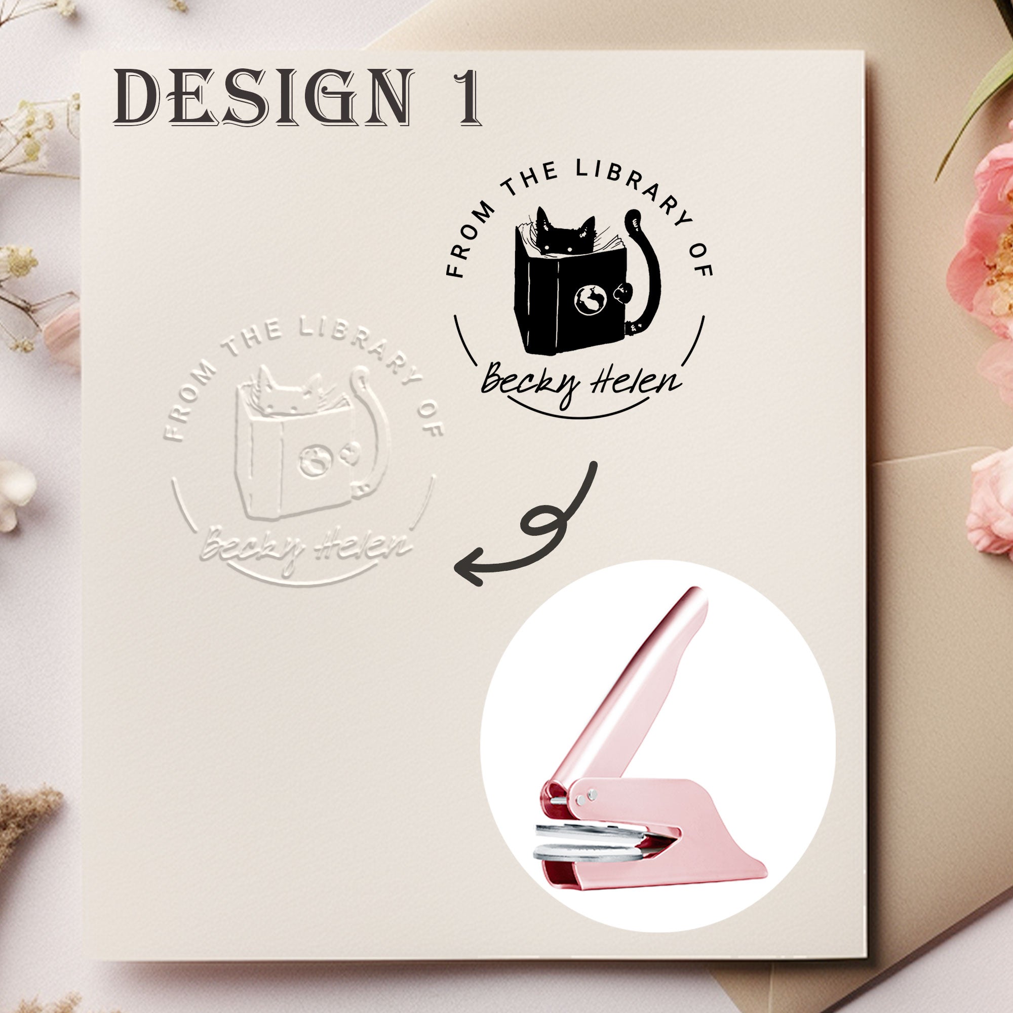 Custom Floral Decor Embosser
