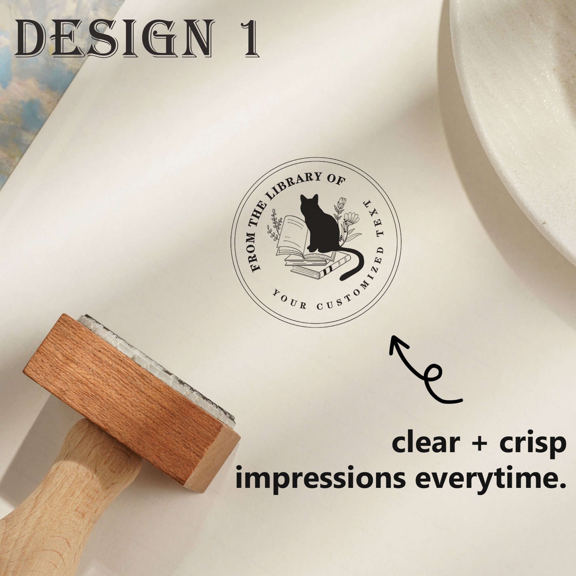 Personal Wood Rubber Stamp