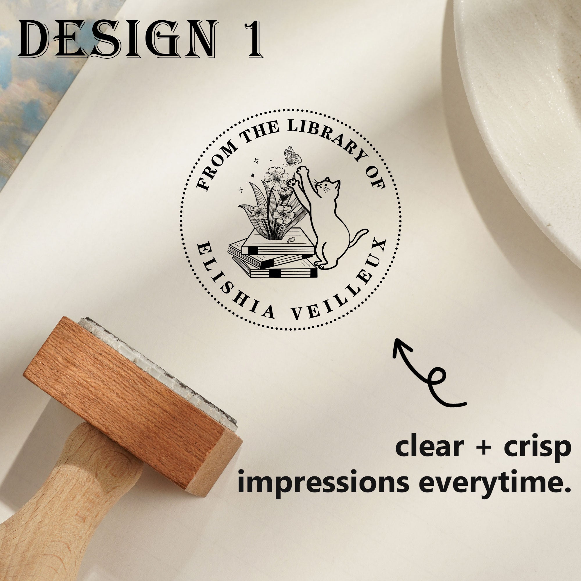 Custom Literary Art Stamp
