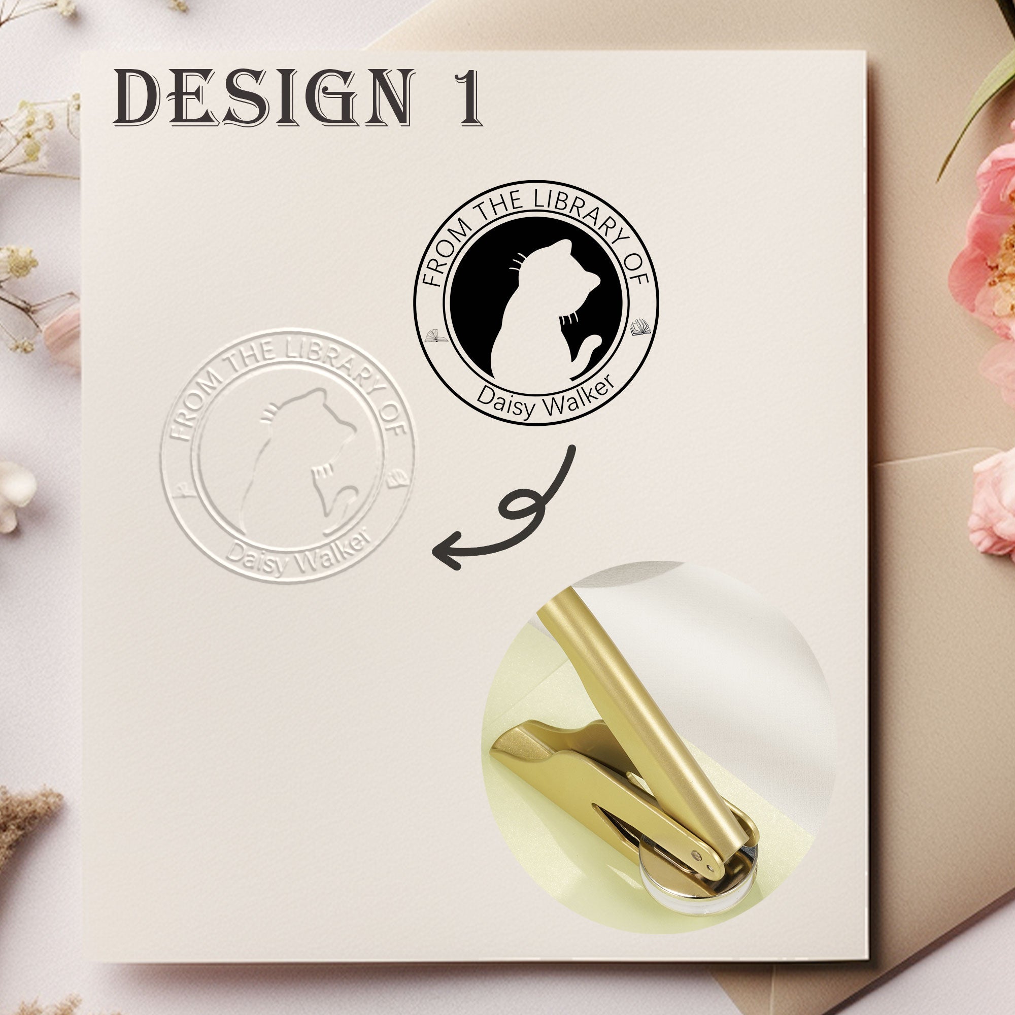 Custom Modern Book Embosser