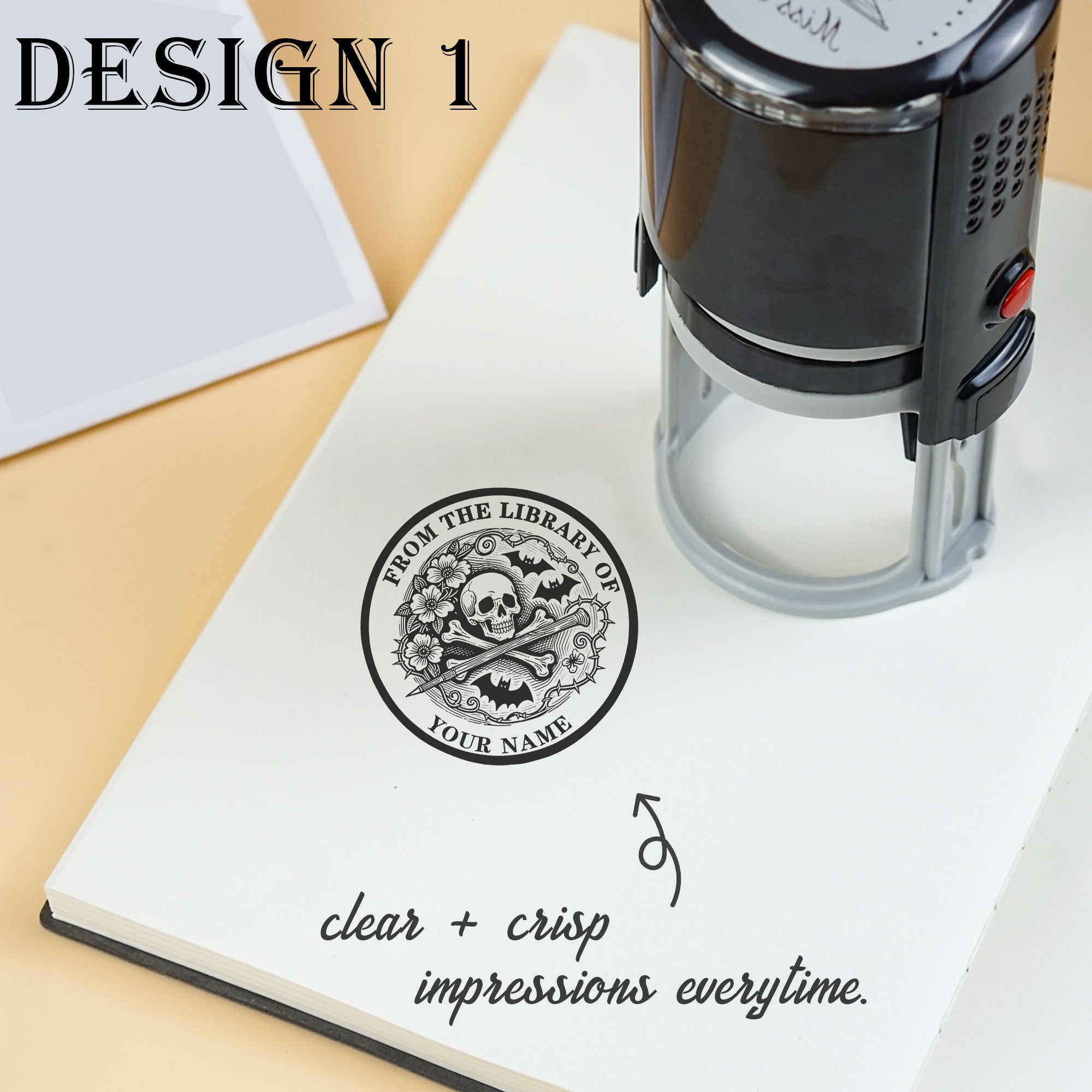 Library Self‑inking Stamp