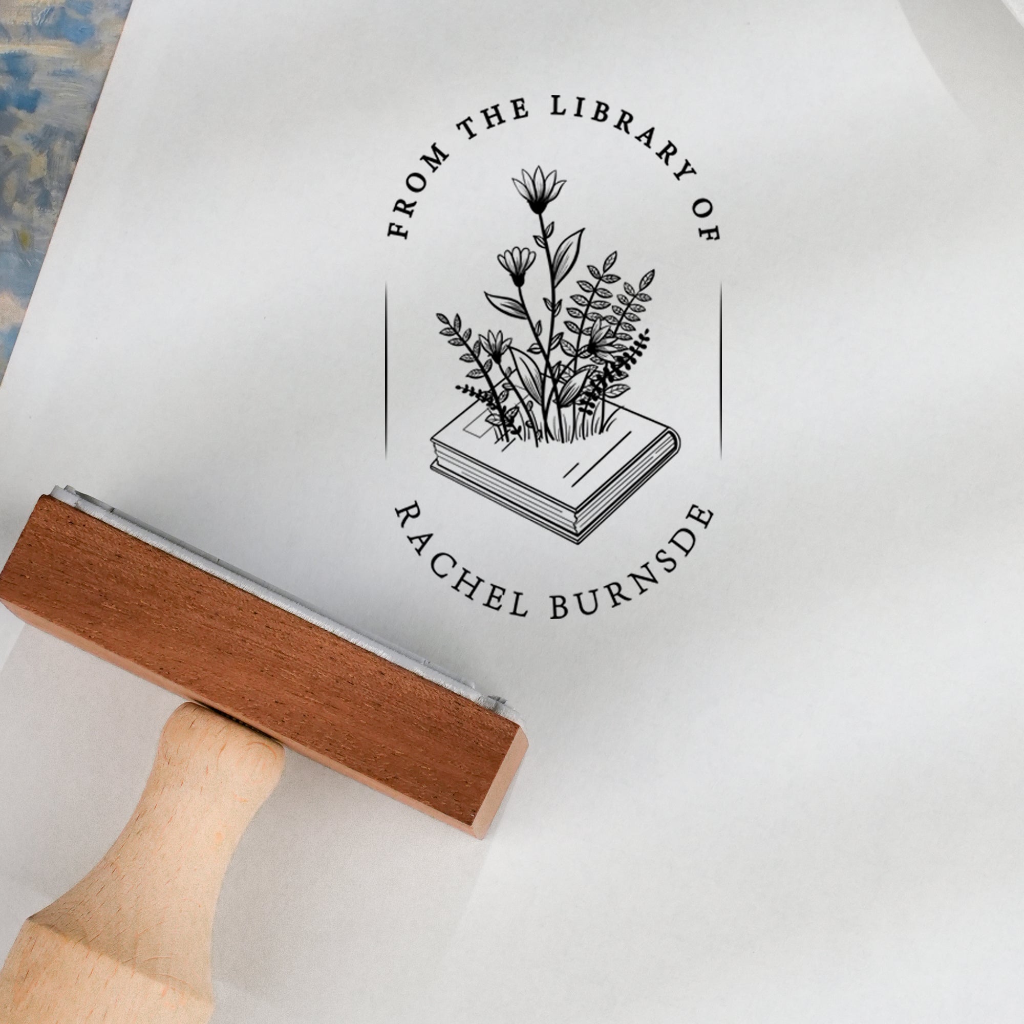 Custom Wood Rubber Stamp
