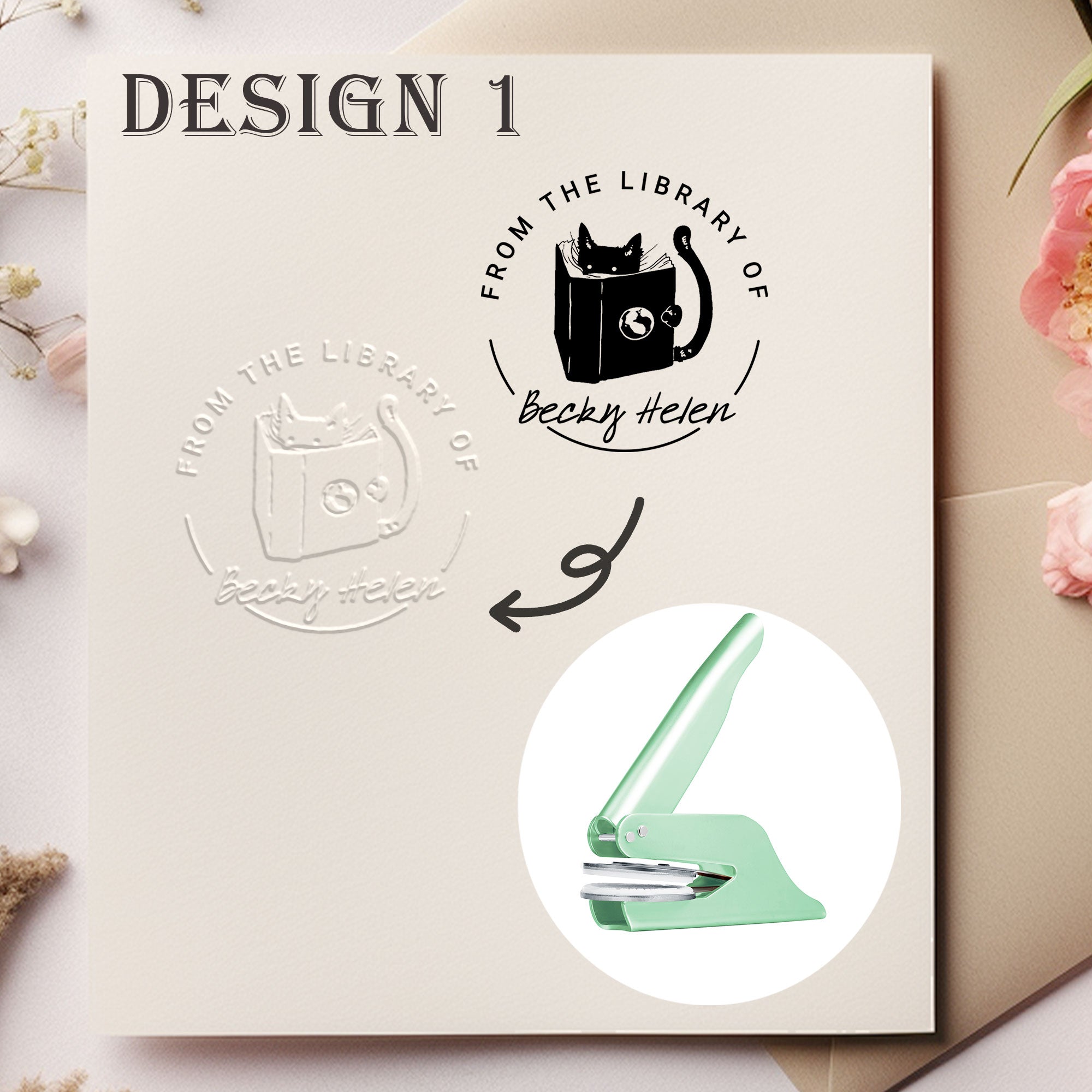 Custom Floral Decor Embosser