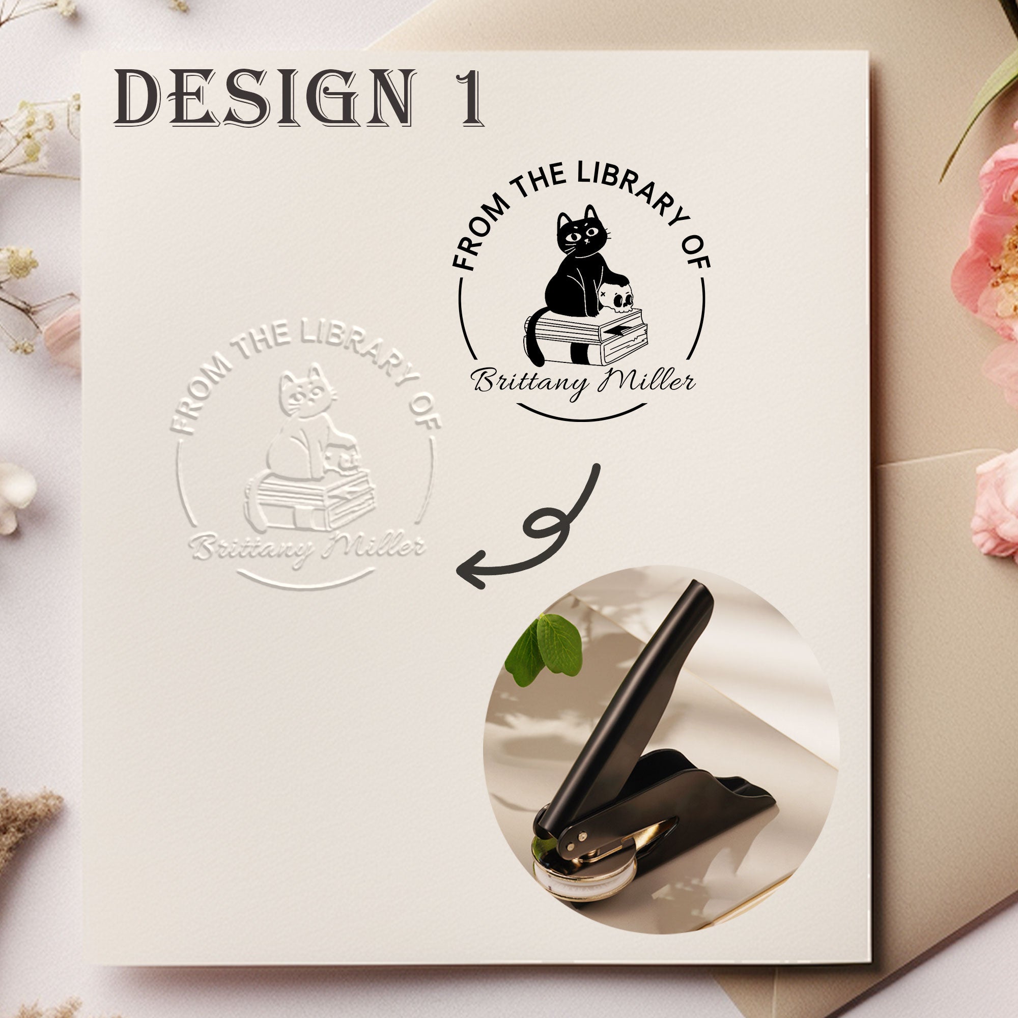 Custom Reading Lover Embosser