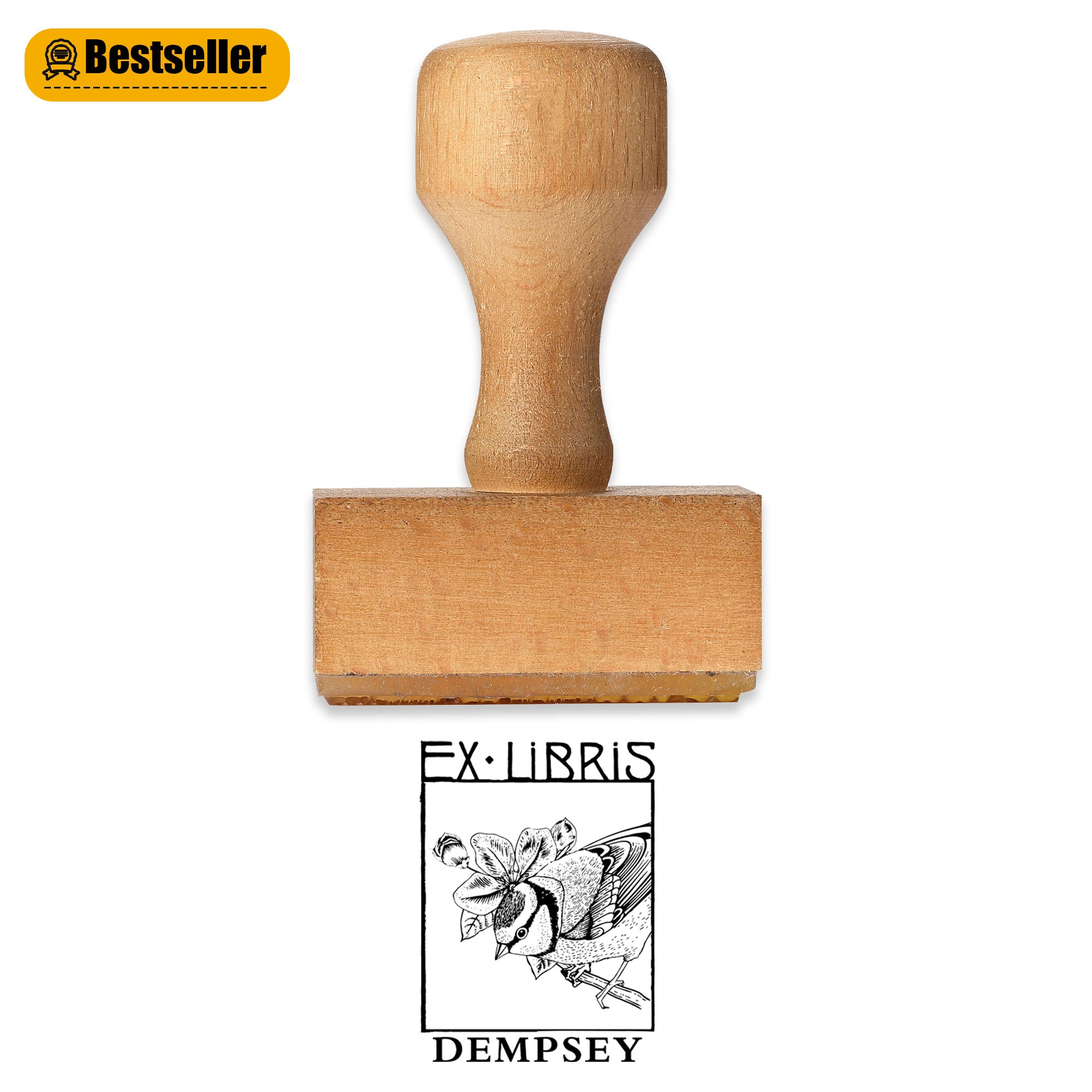 Customized Bookplate Wood Stamp
