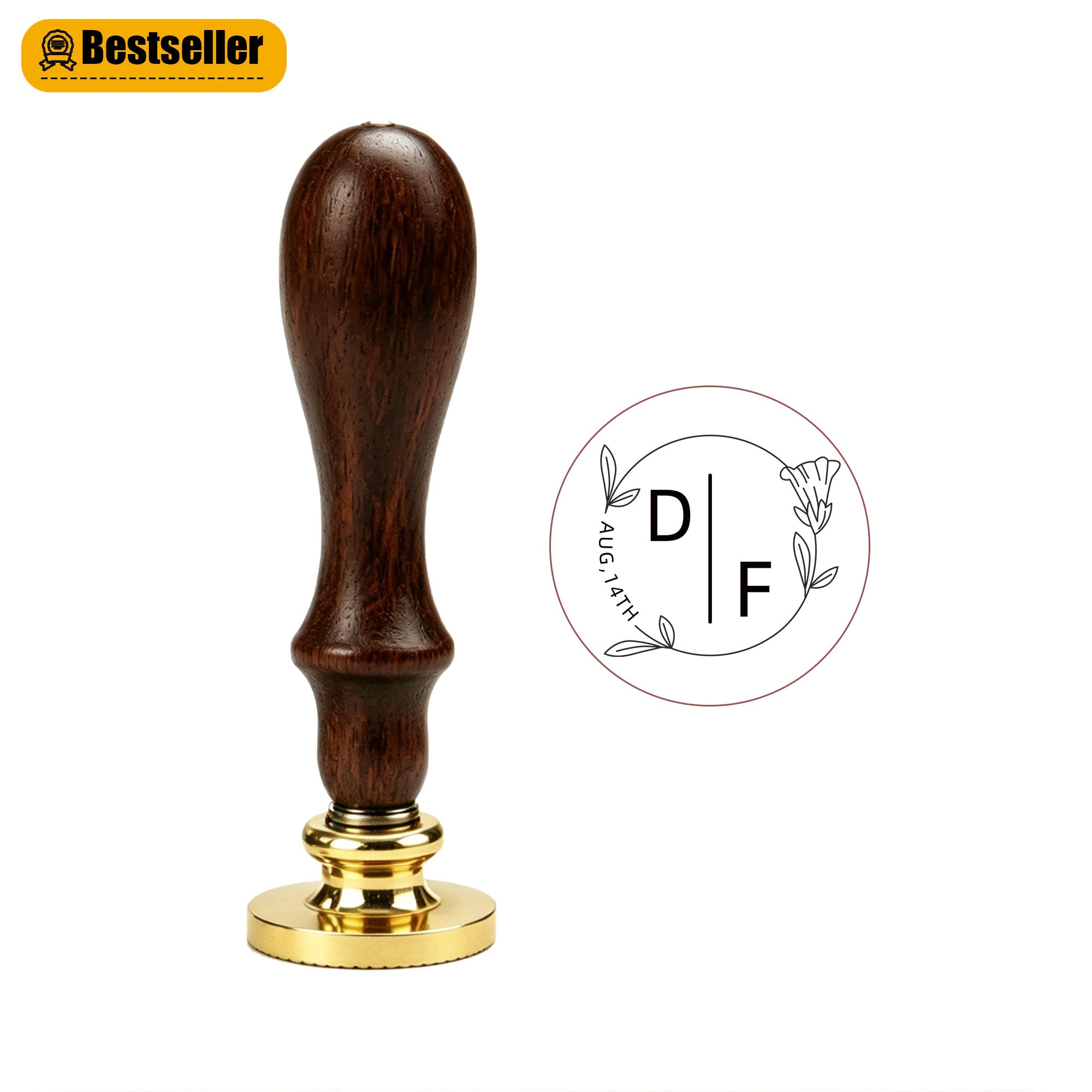 Vintage-style wax seal decorative craft