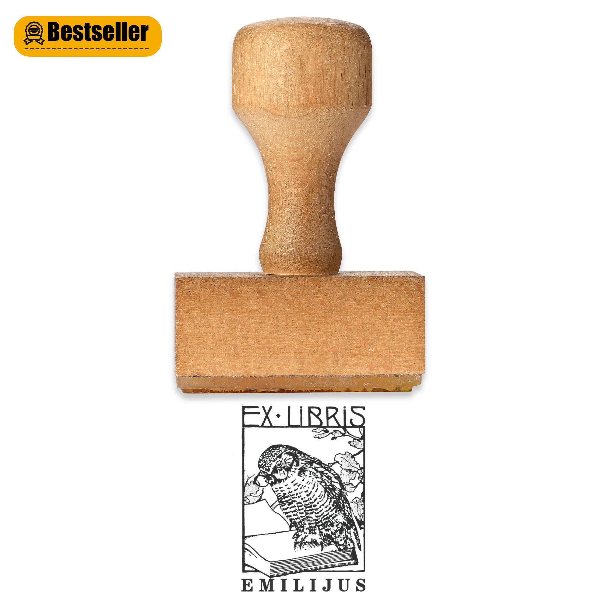 Customized Old Style Bookplate Stamp