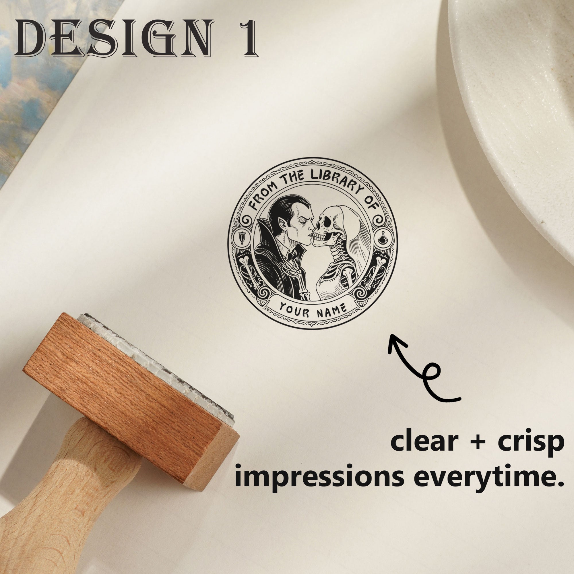 Custom Literary Stamp for Book