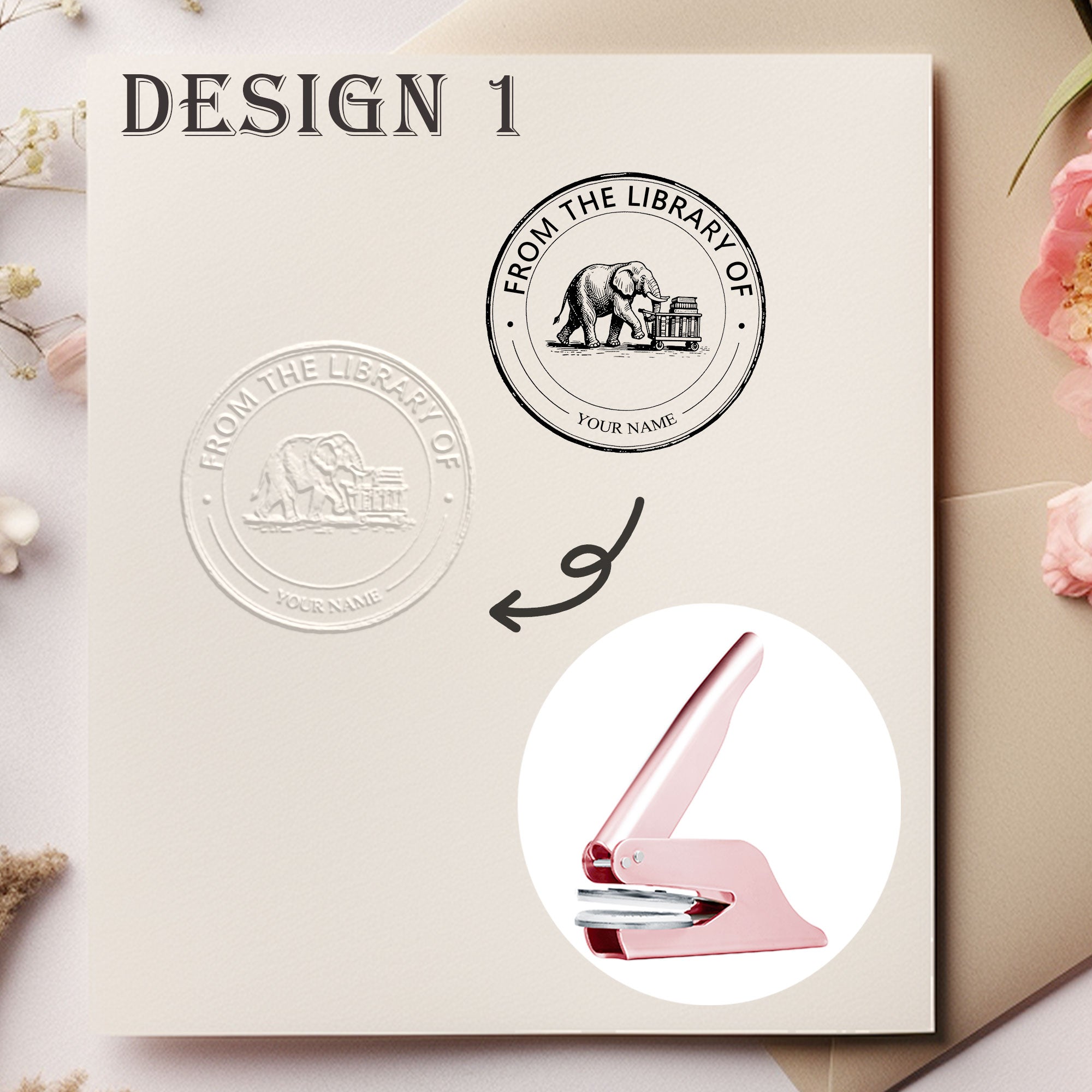 Custom Retro Design Embosser
