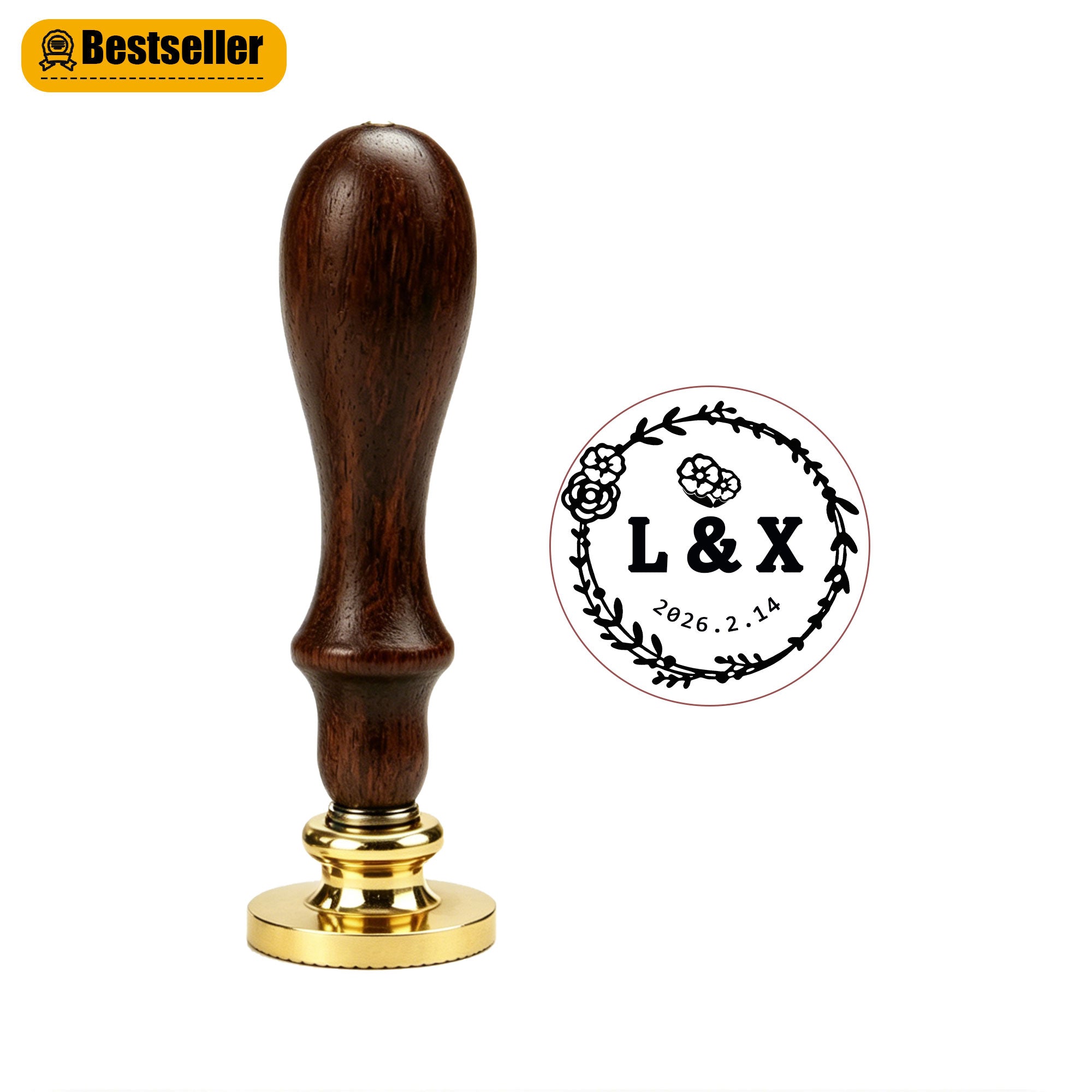 Decorative wax stamp