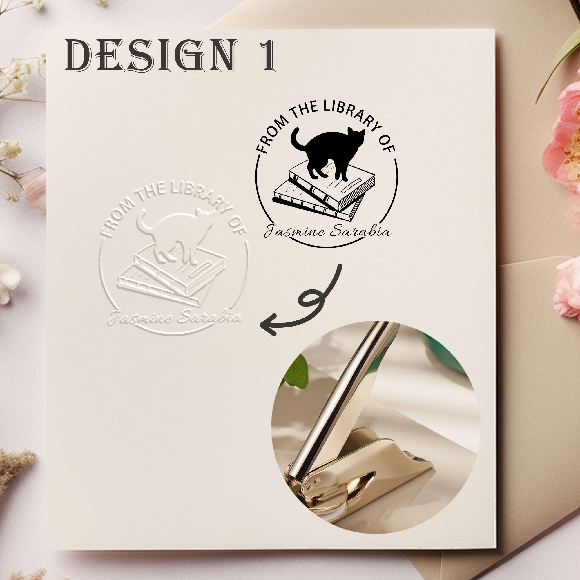 Custom Retro Design Embosser