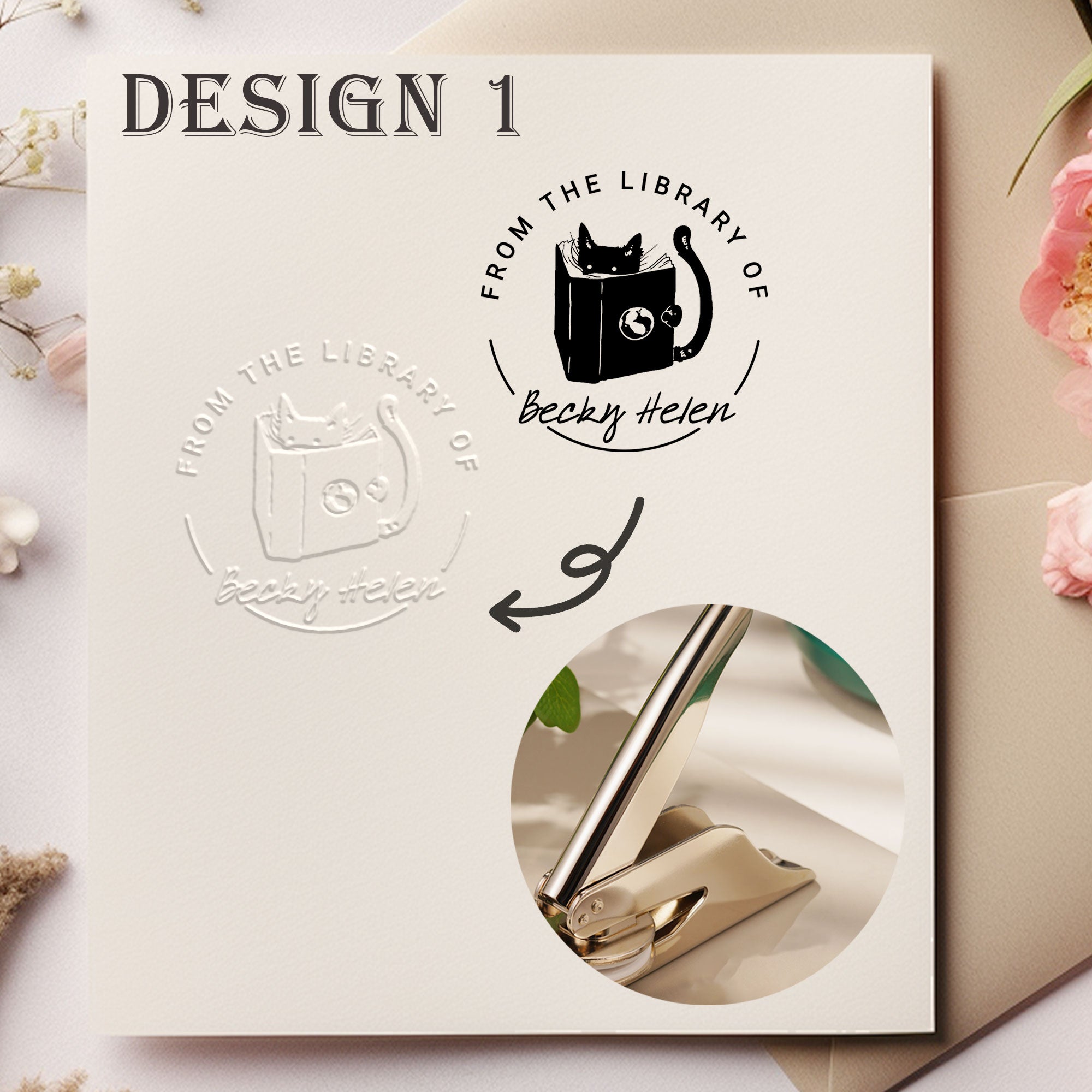Custom Floral Decor Embosser