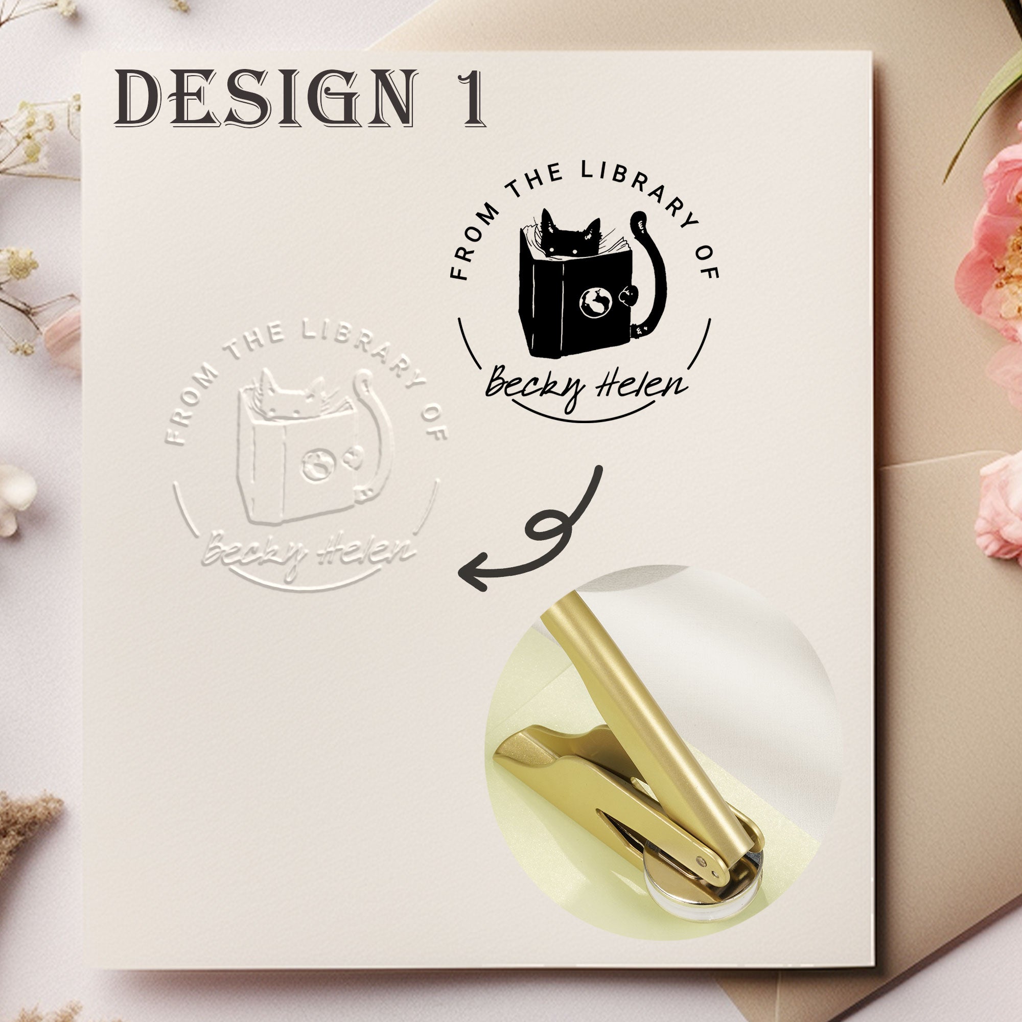 Custom Floral Decor Embosser