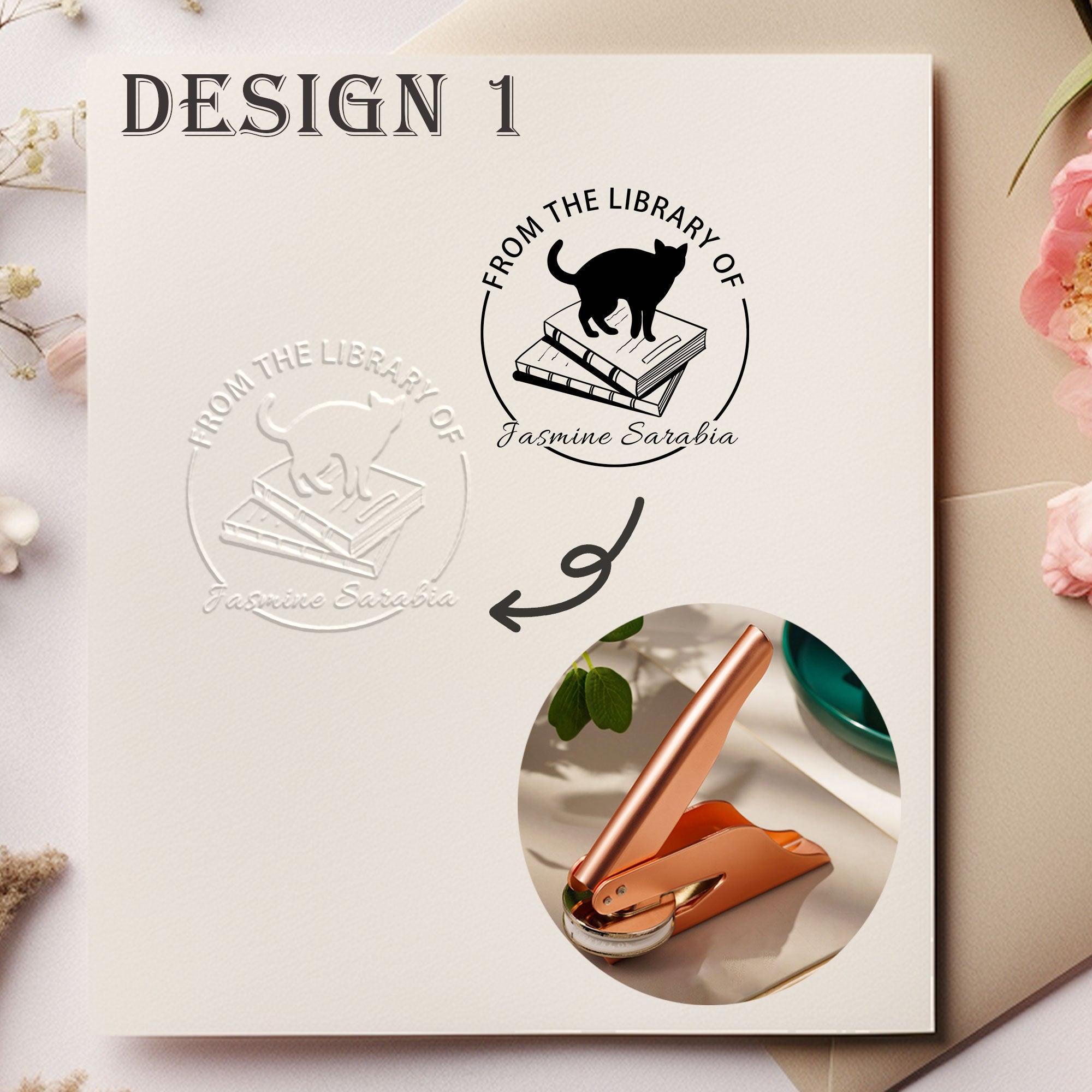 Custom Retro Design Embosser