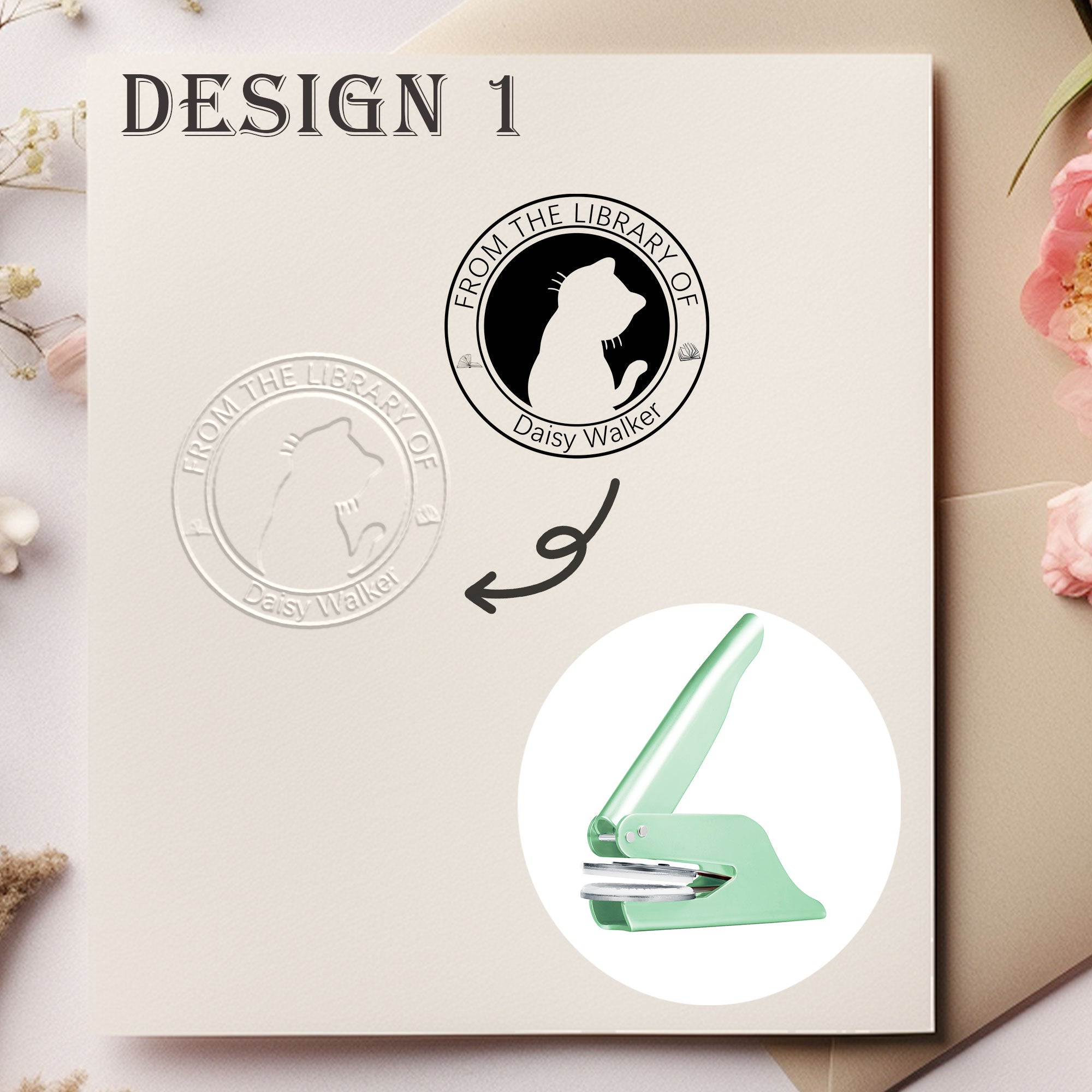 Custom Modern Book Embosser