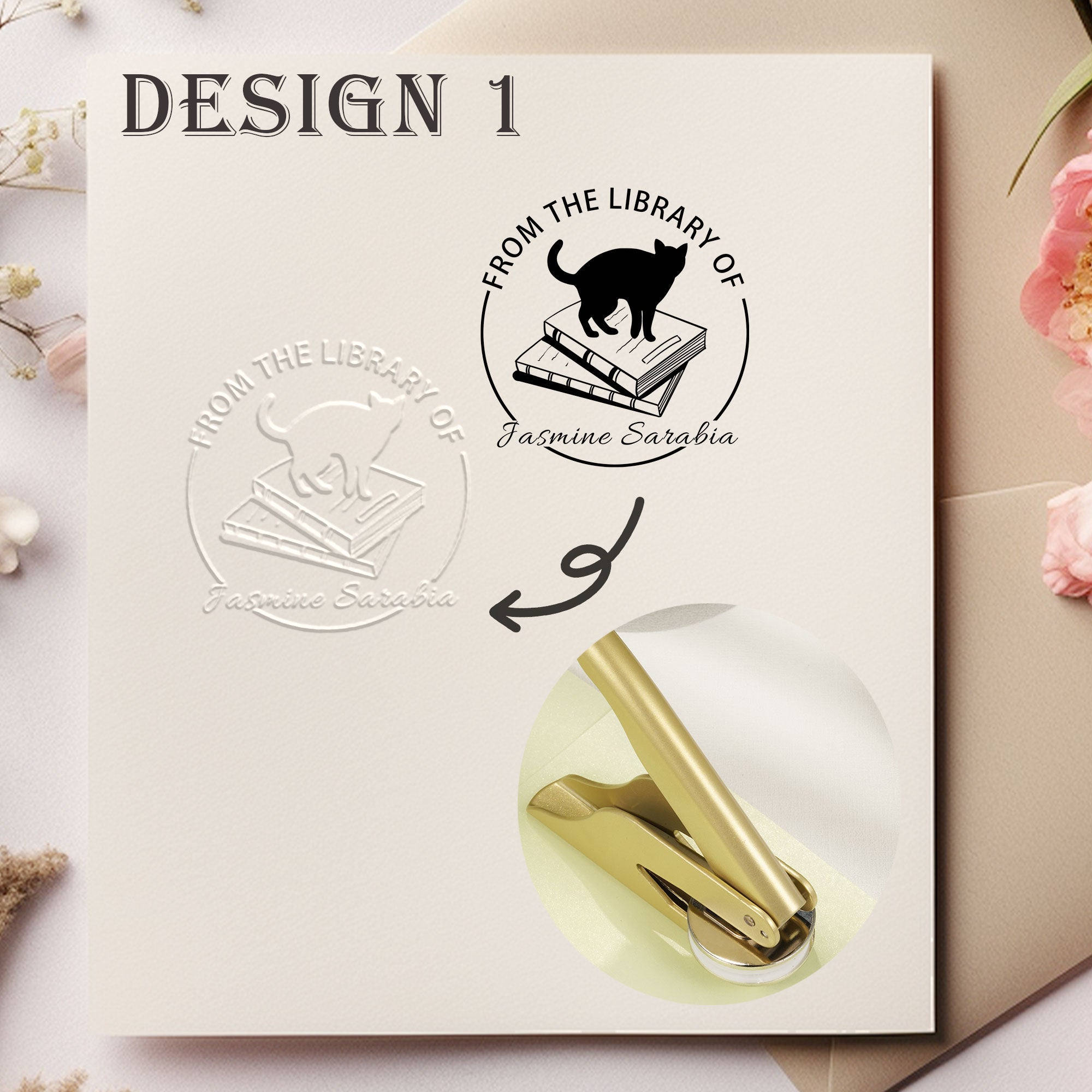 Custom Retro Design Embosser