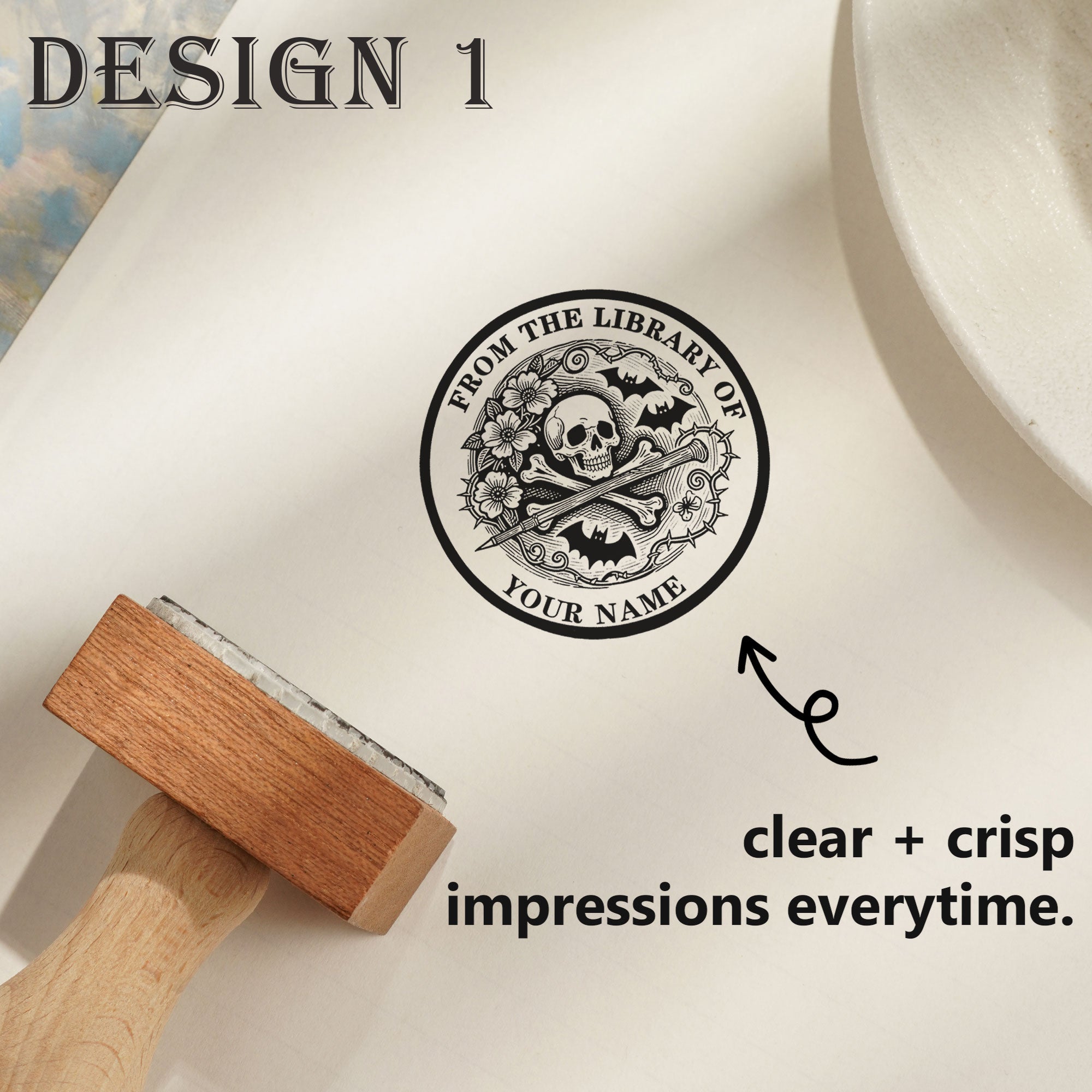Custom Rustic Rubber Stamp