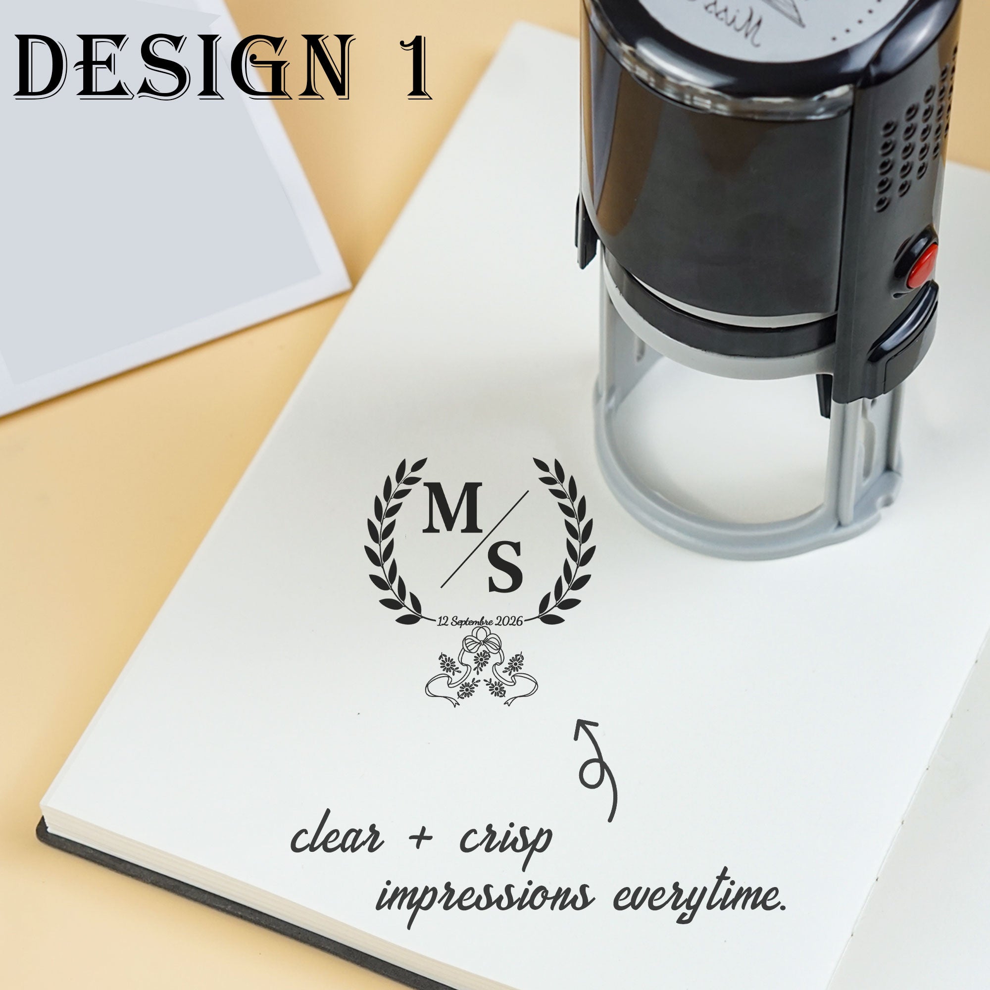 Wedding Self‑inking Stamp