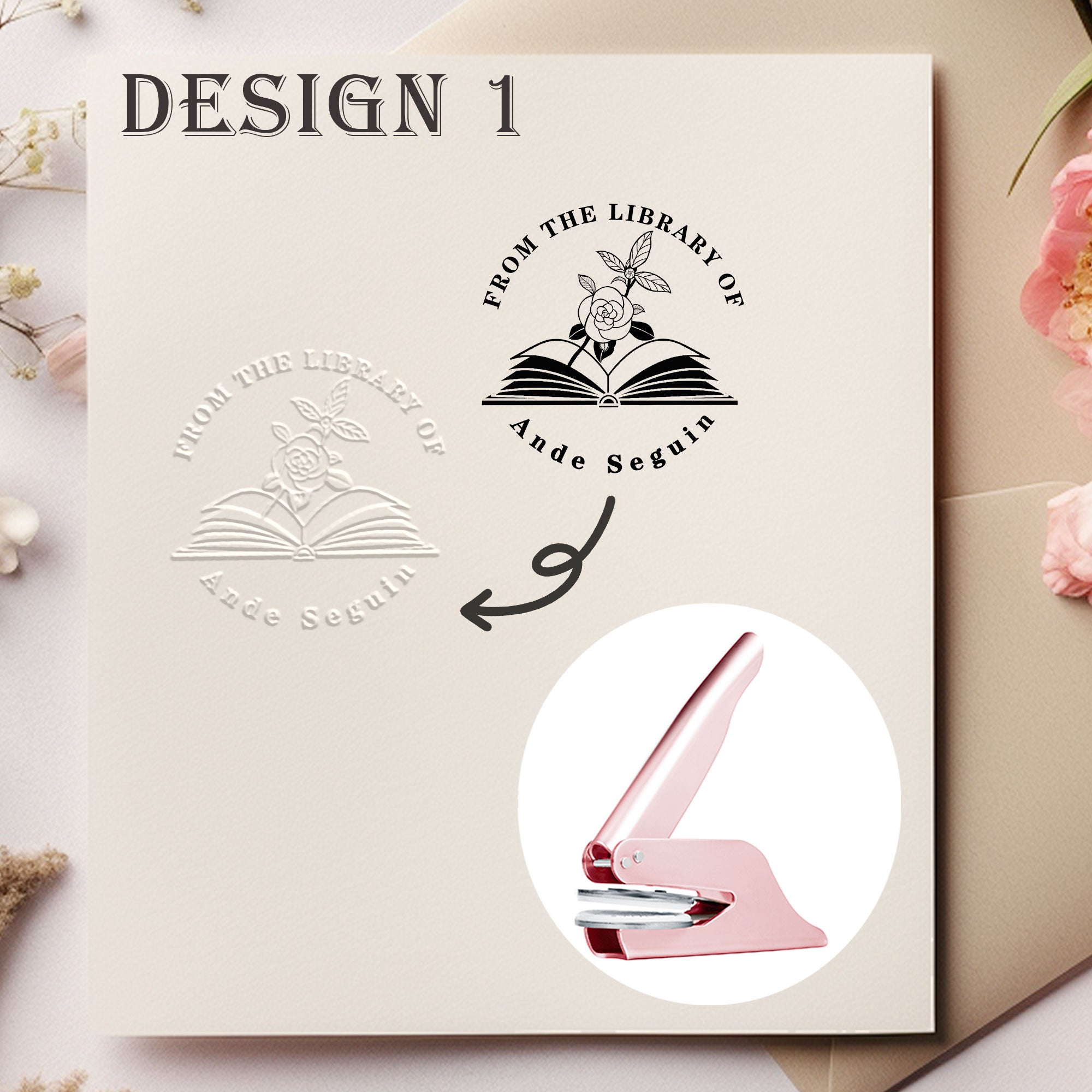 Custom Nature Floral Embosser