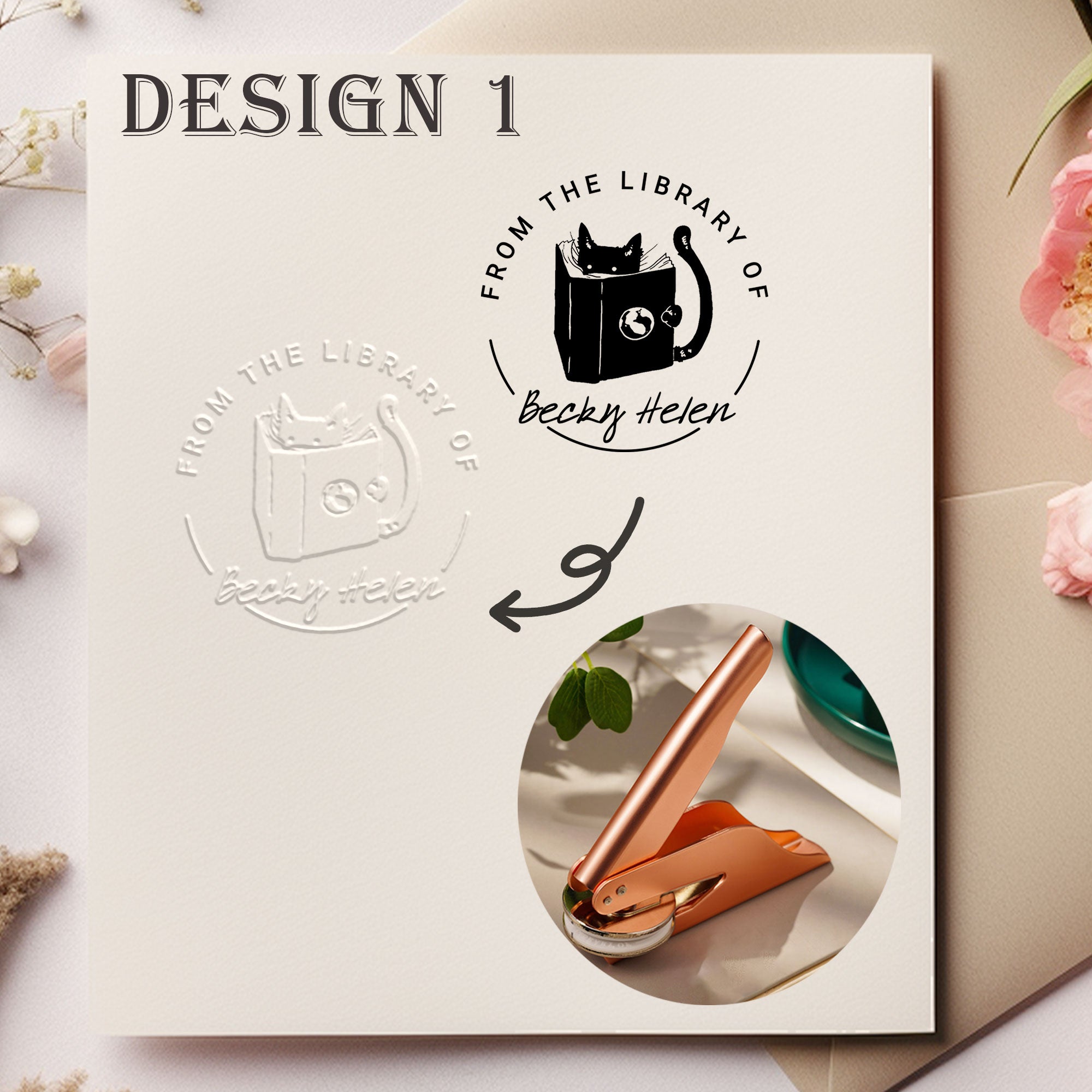 Custom Floral Decor Embosser