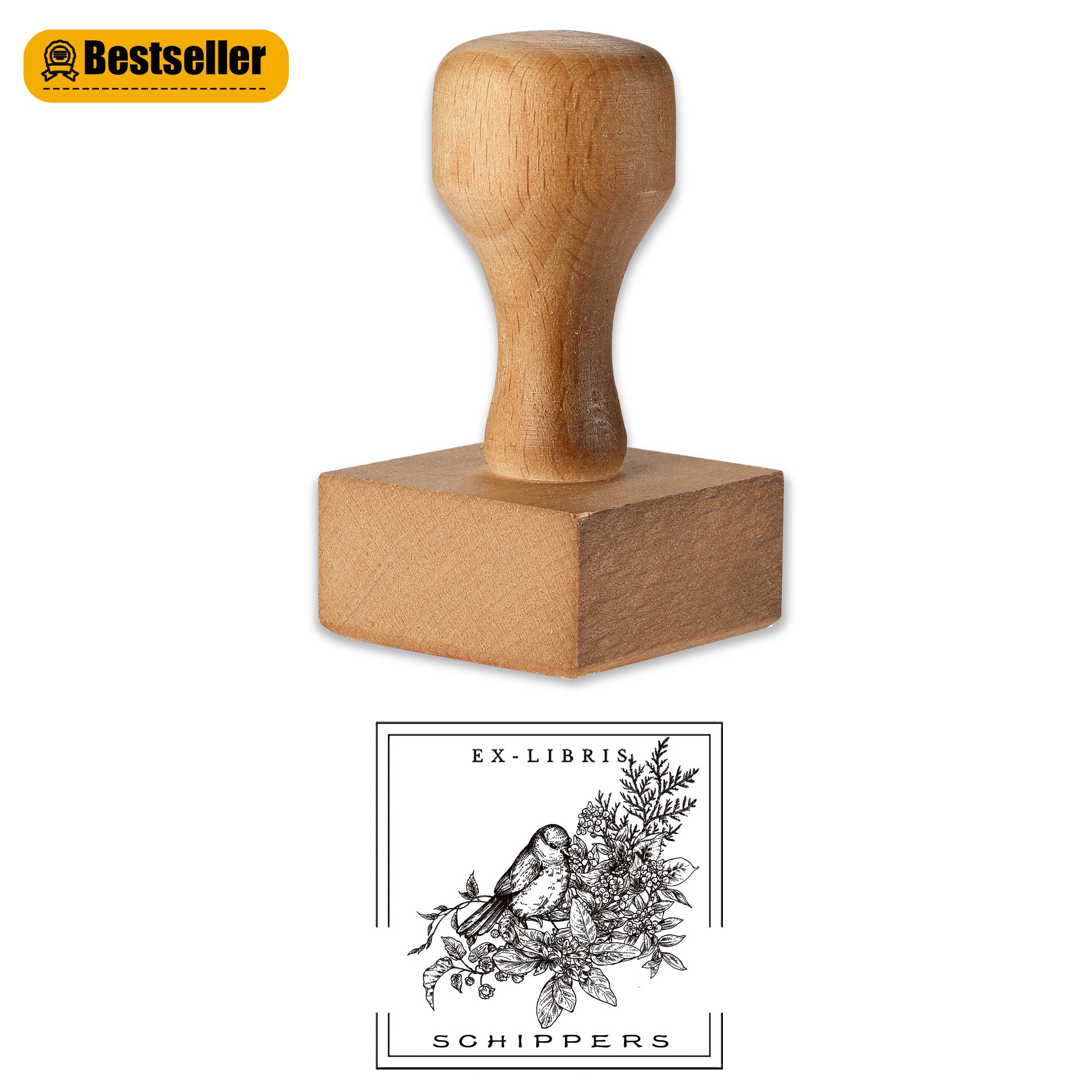Customized Antique Bookplate Stamp