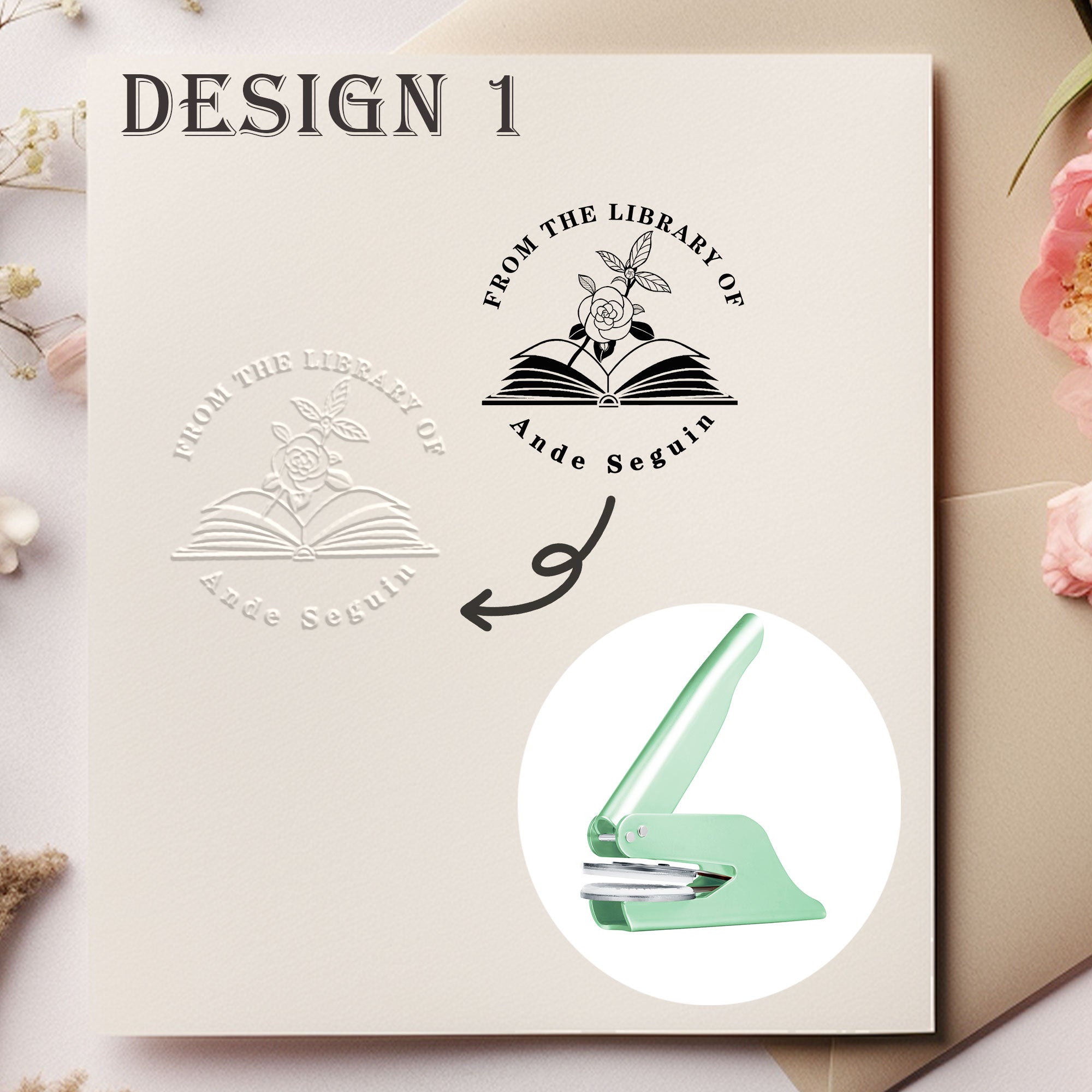 Custom Nature Floral Embosser