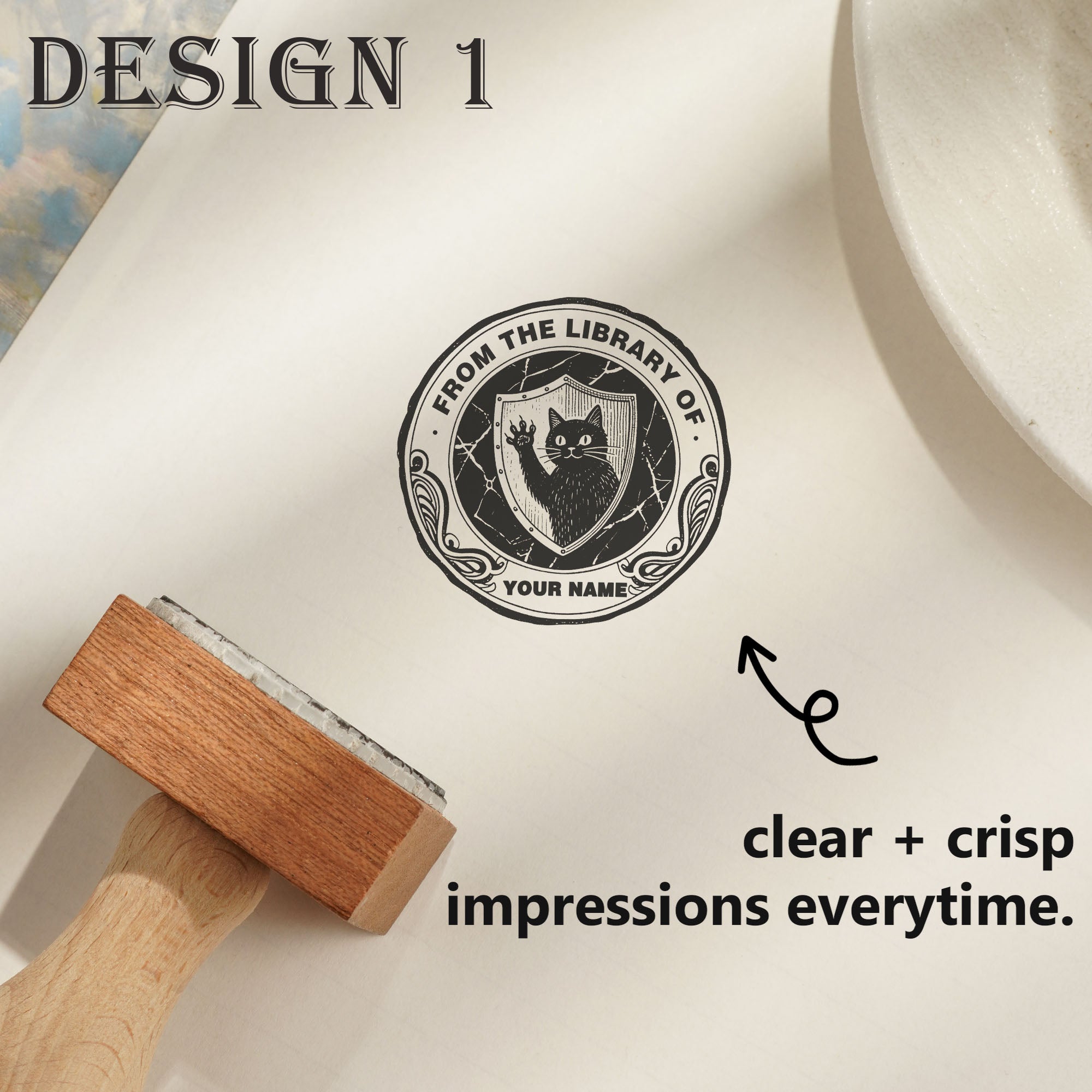 Minimalist Wood Craft Stamp