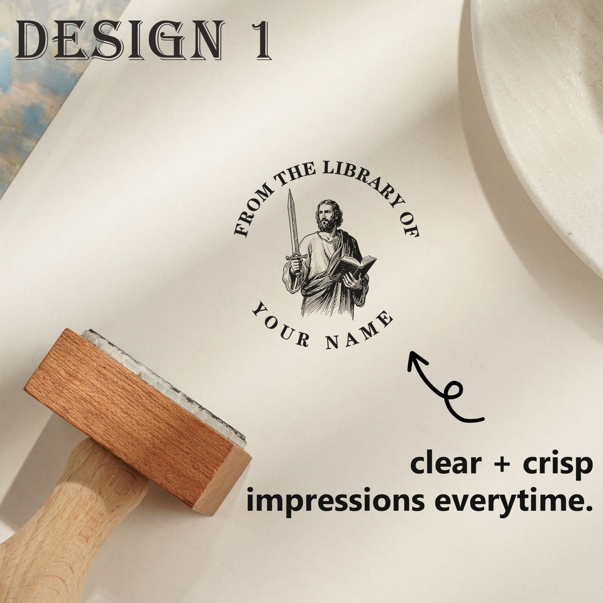 Custom Wooden Stamp for Keepsakes