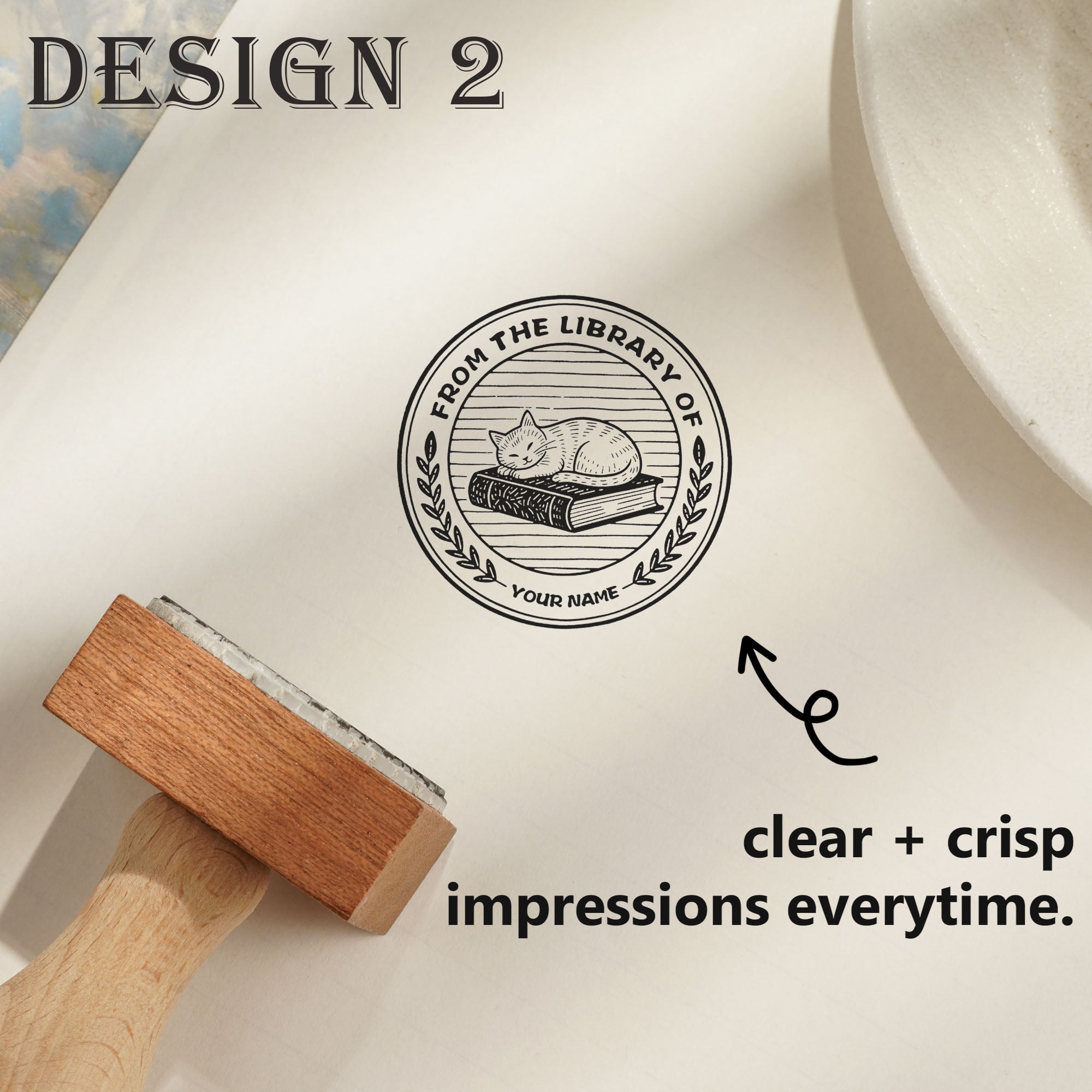 Unique Personal Wood Stamp