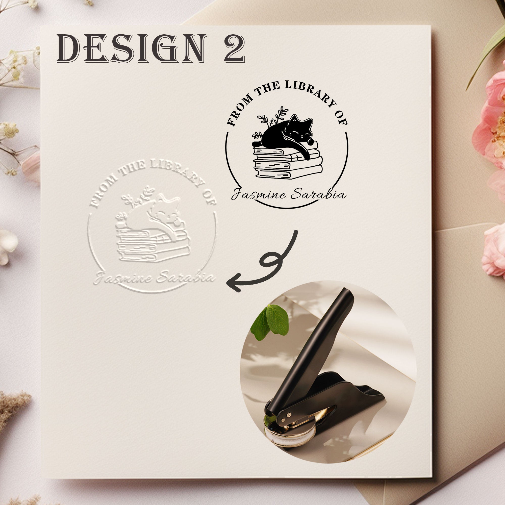 Custom Reading Lover Embosser