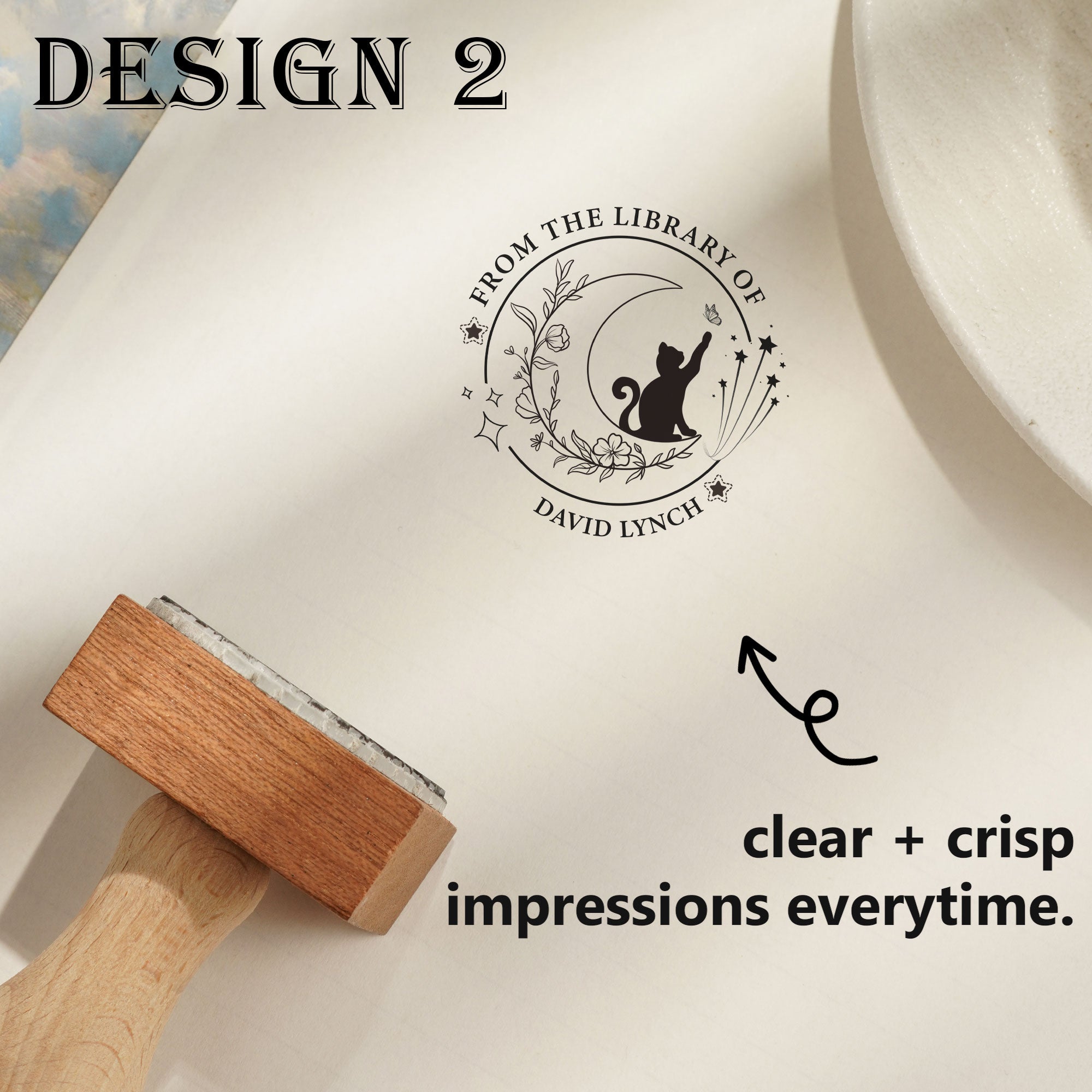 Premium Wood Rubber Stamp