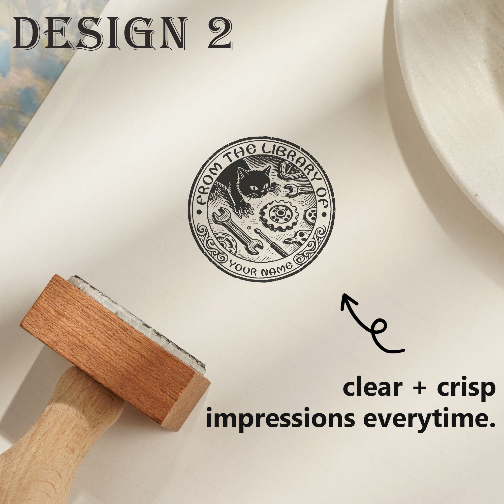 Rustic Wooden Craft Stamp