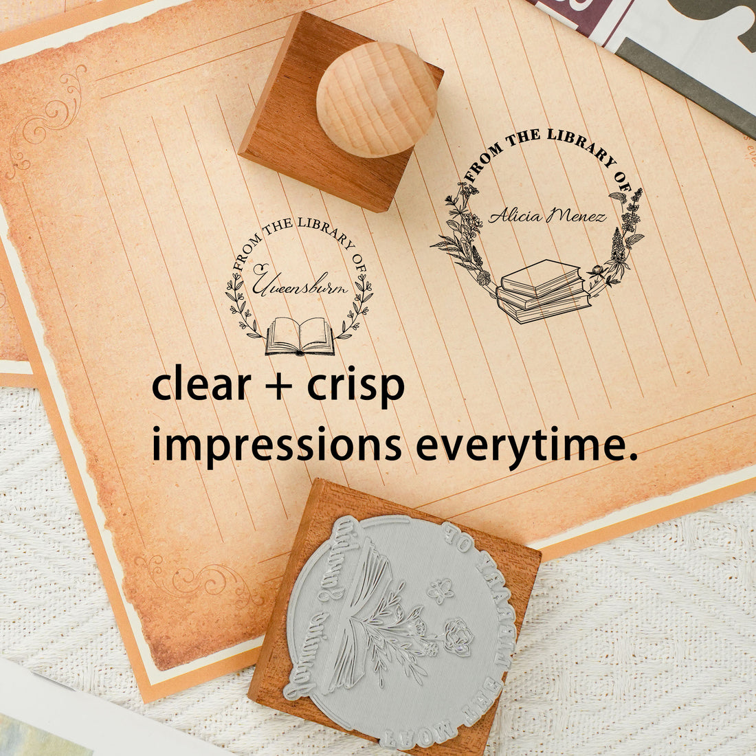 Custom Wood Stamp for Personalization