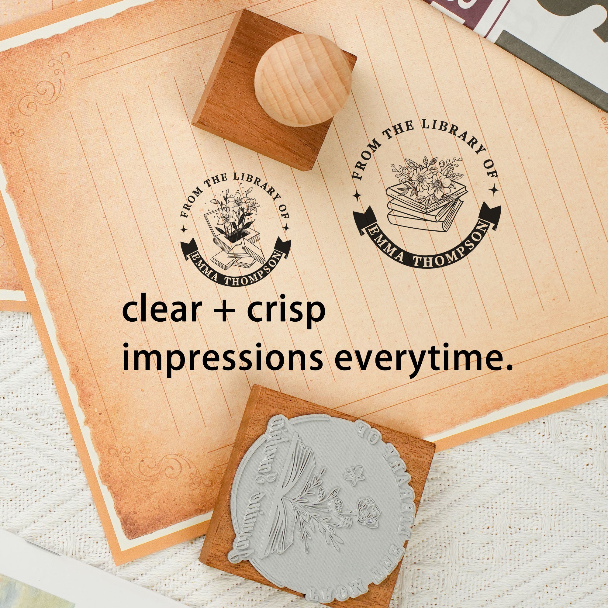 Custom DIY Craft Wood Stamp