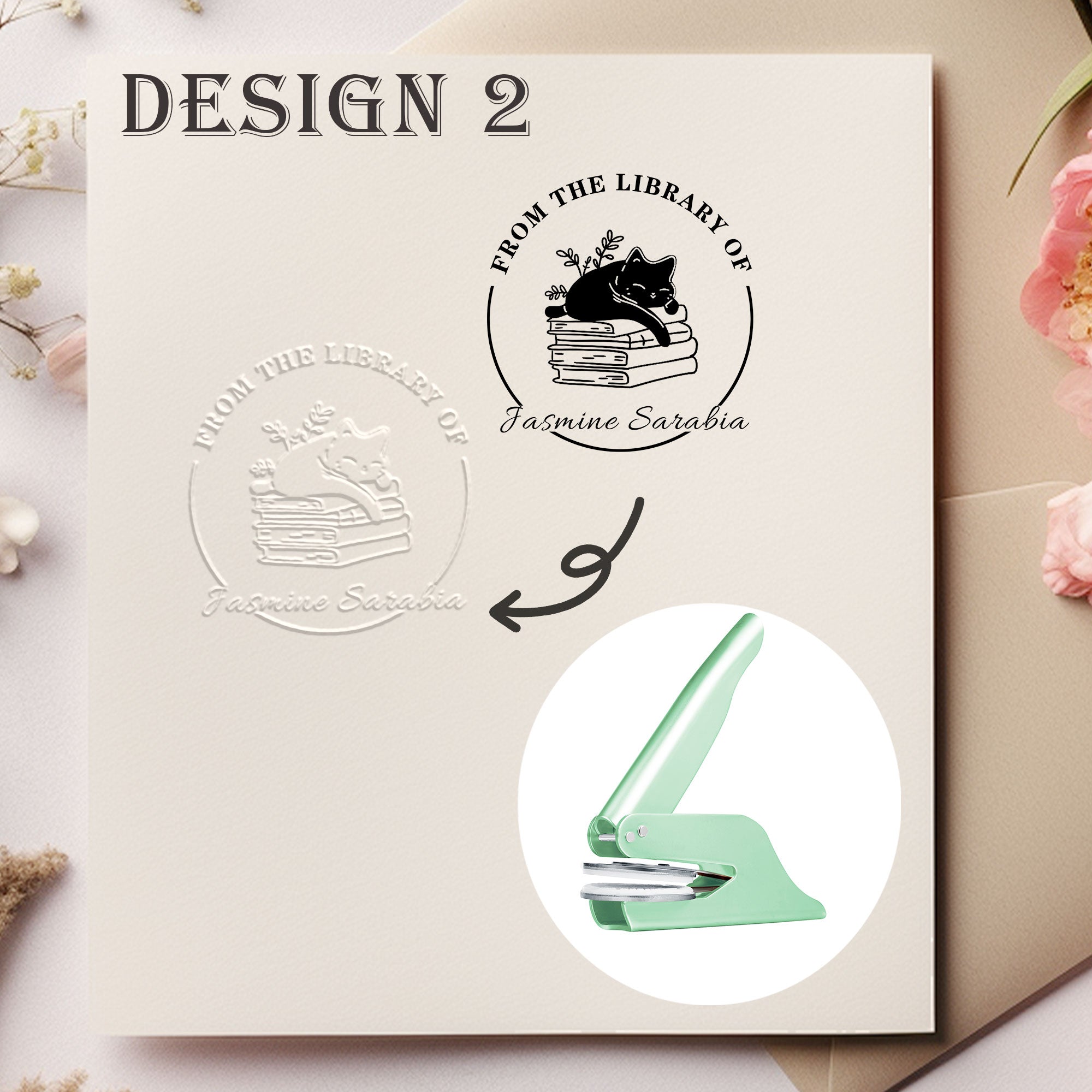 Custom Reading Lover Embosser