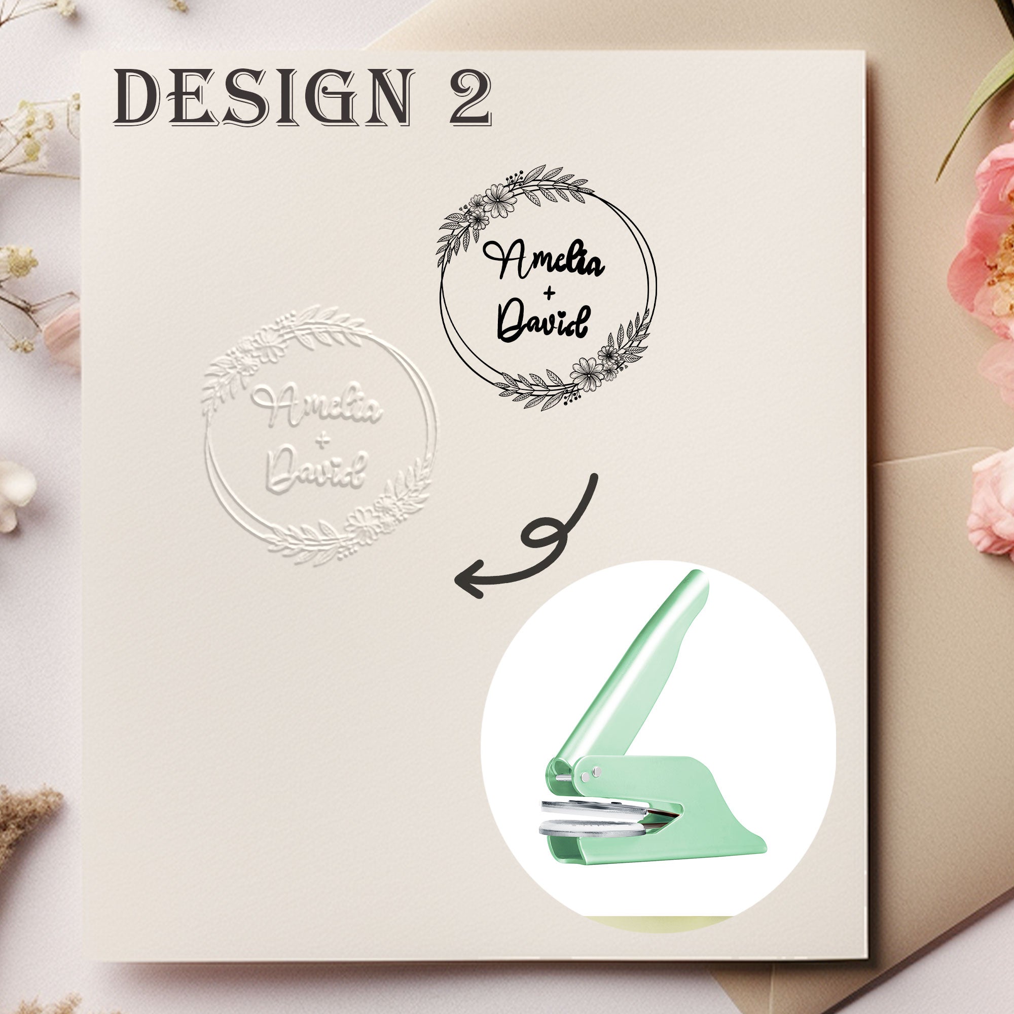 Custom Family Wedding Embosser