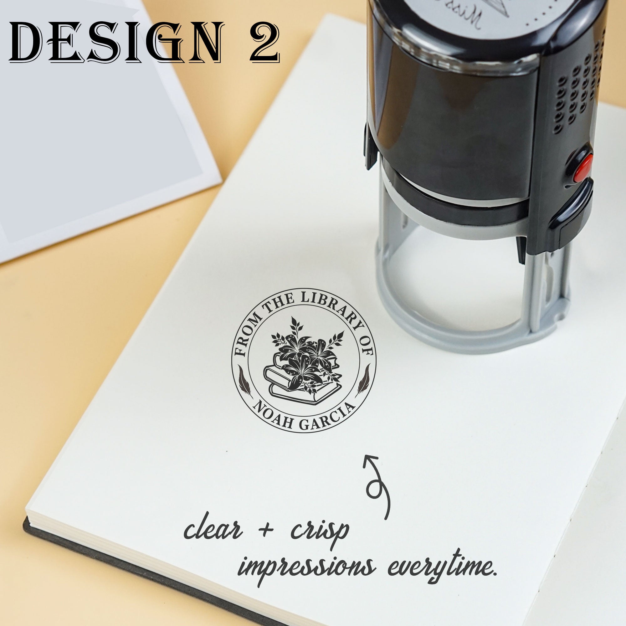 Folk Style Self‑inking Stamp