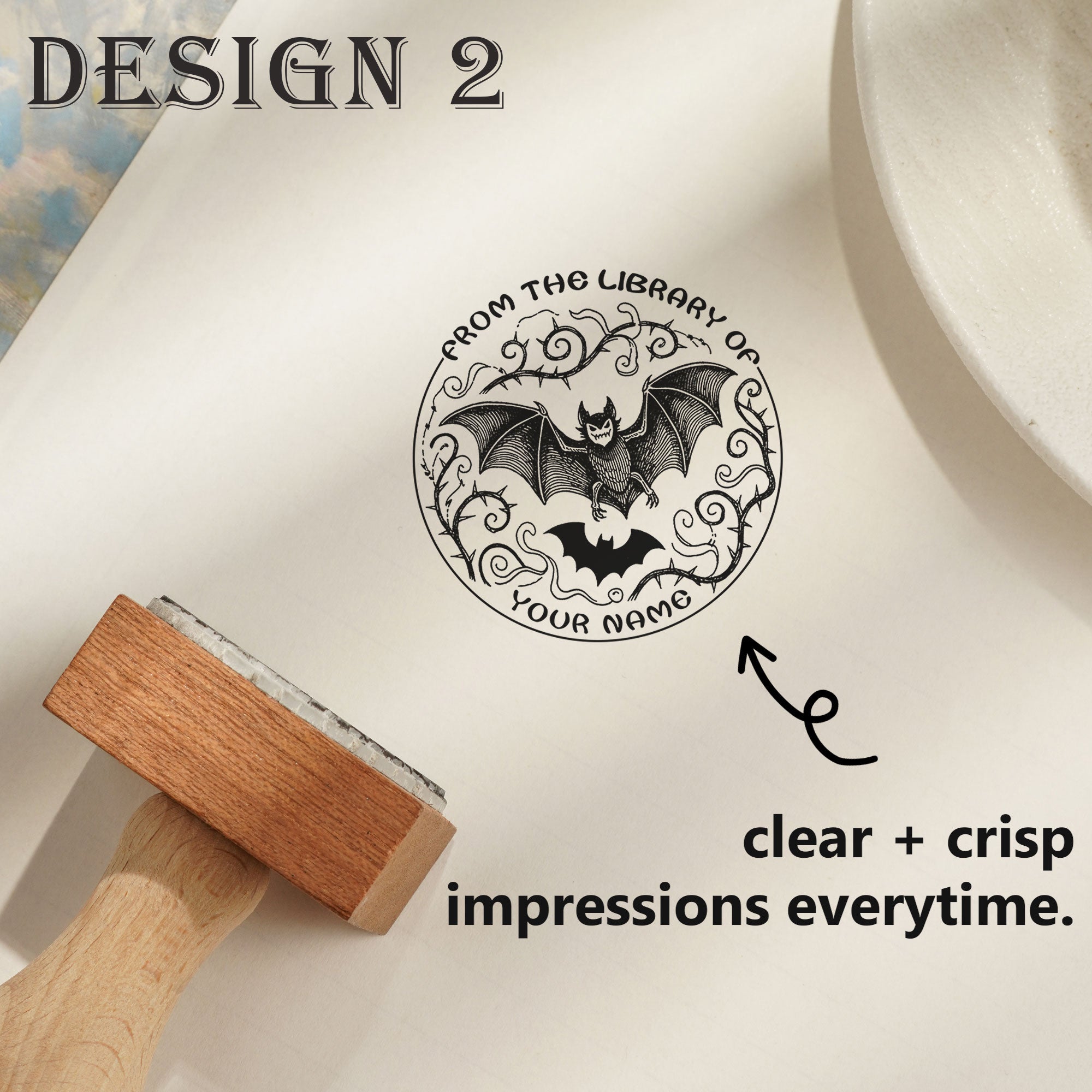 Custom Rustic Rubber Stamp