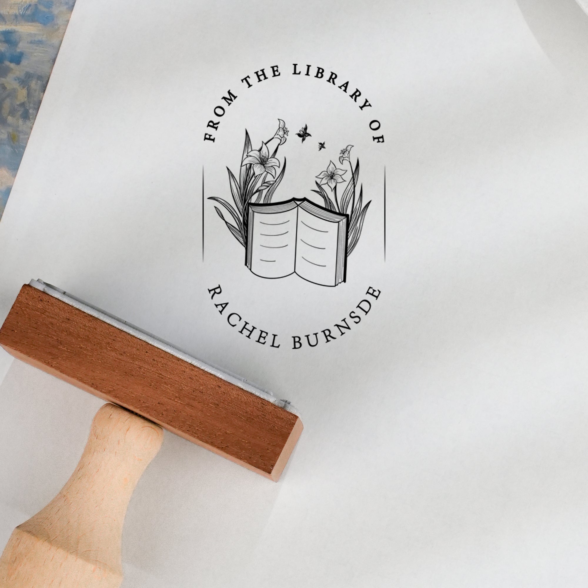 Custom Wood Rubber Stamp
