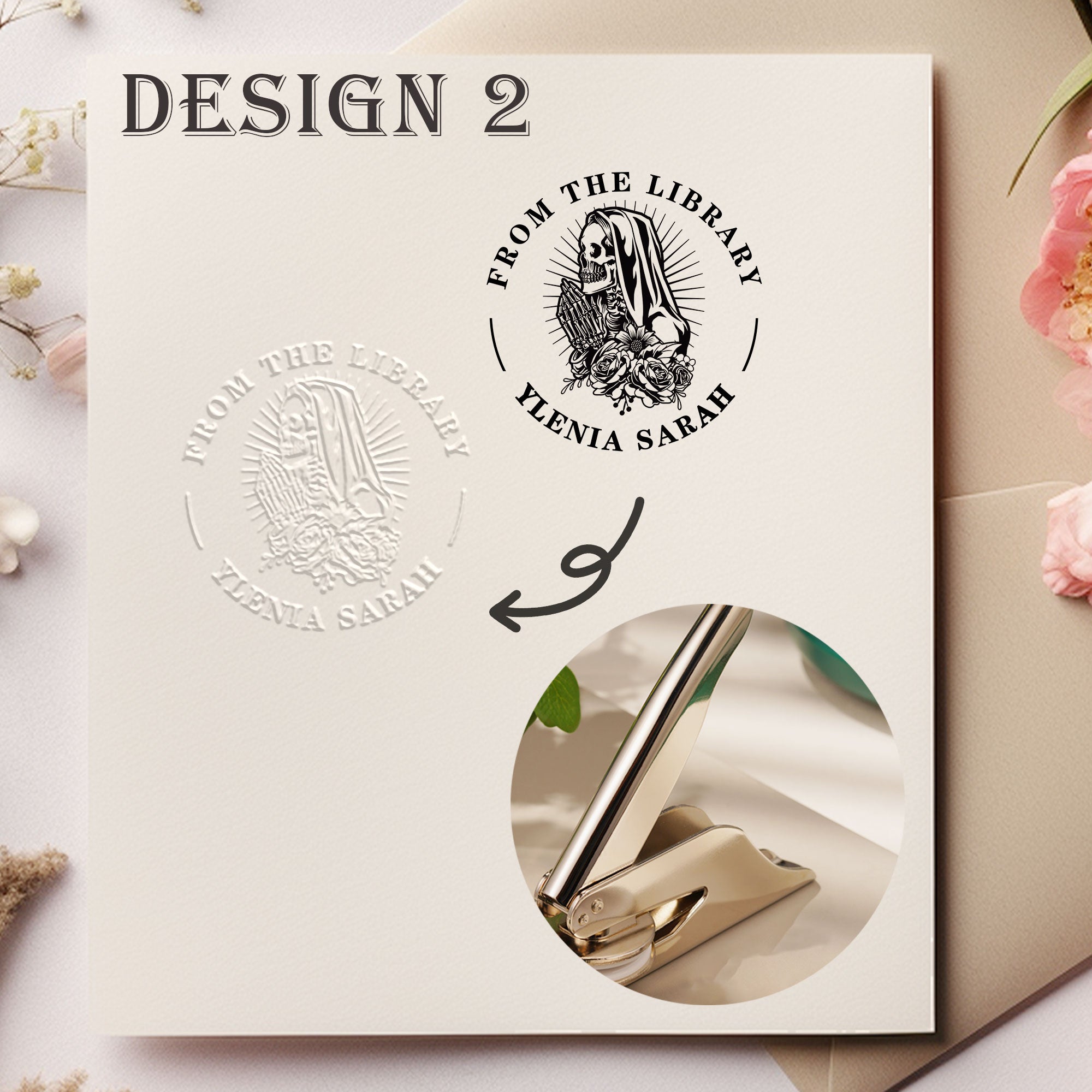 Custom Floral Decor Embosser