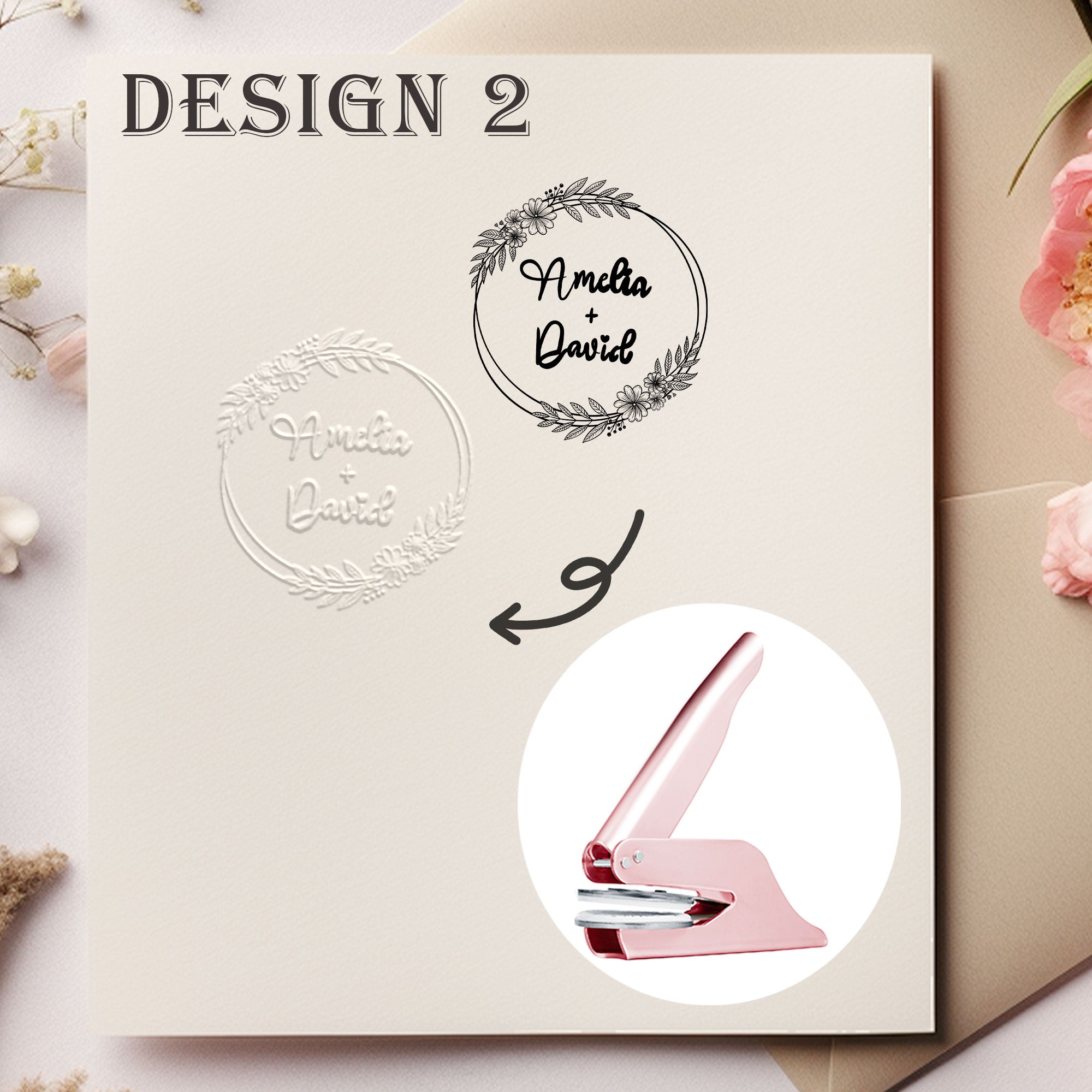 Custom Family Wedding Embosser