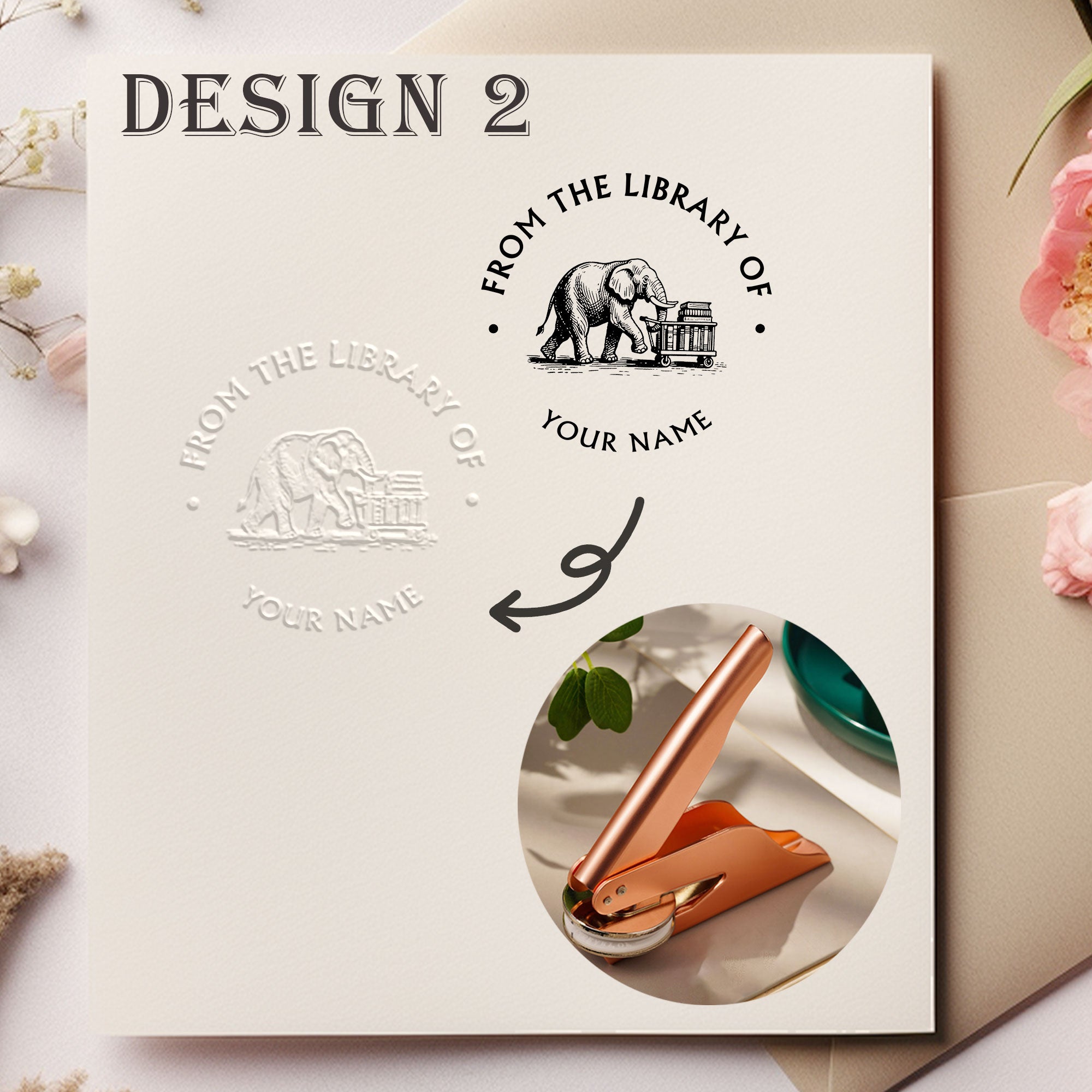 Custom Retro Design Embosser