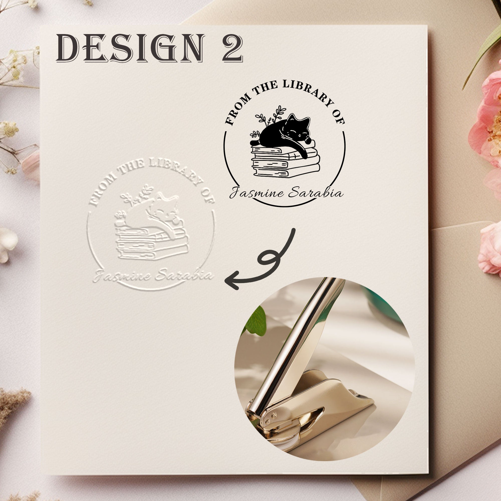 Custom Reading Lover Embosser