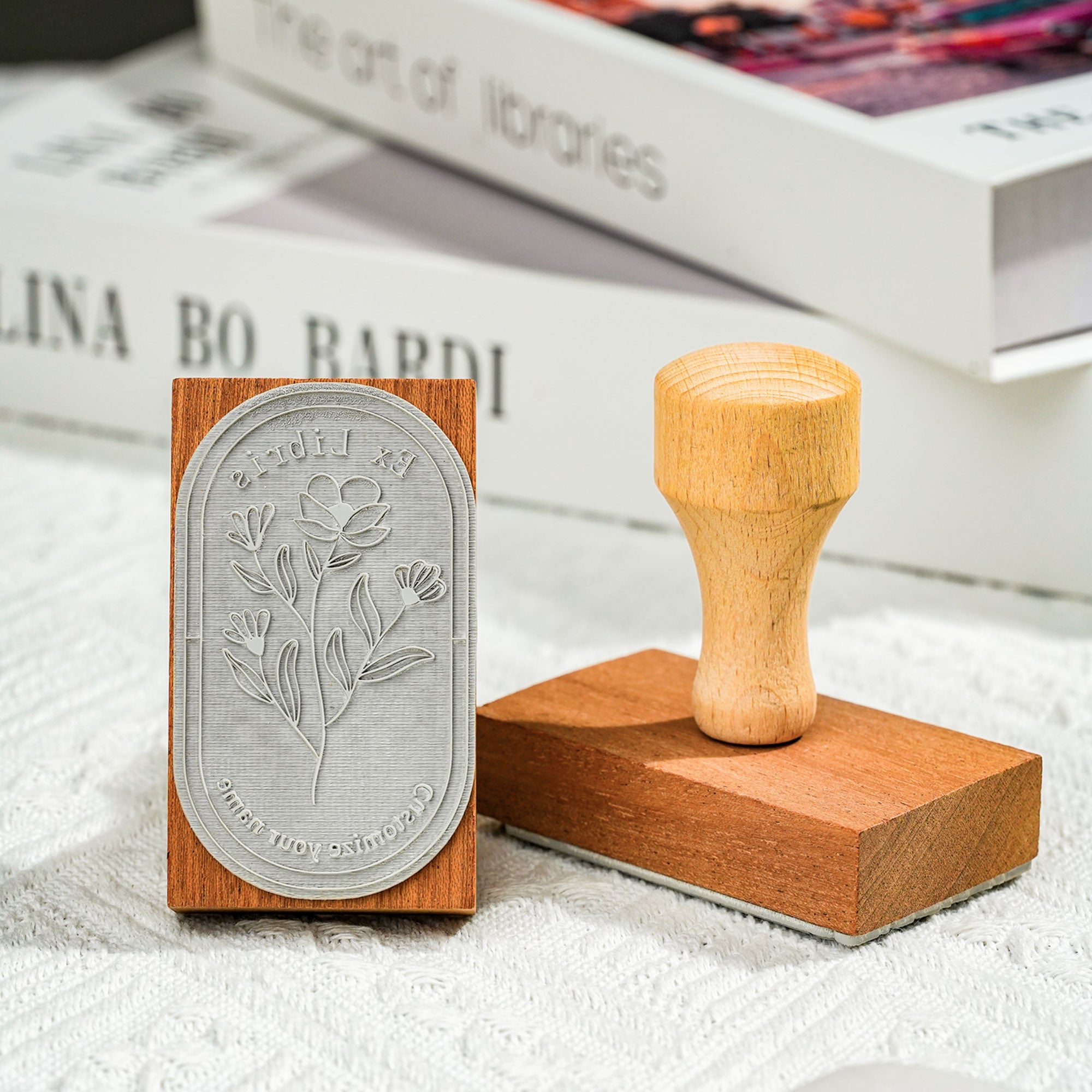 Customized Unique Bookplate Stamp