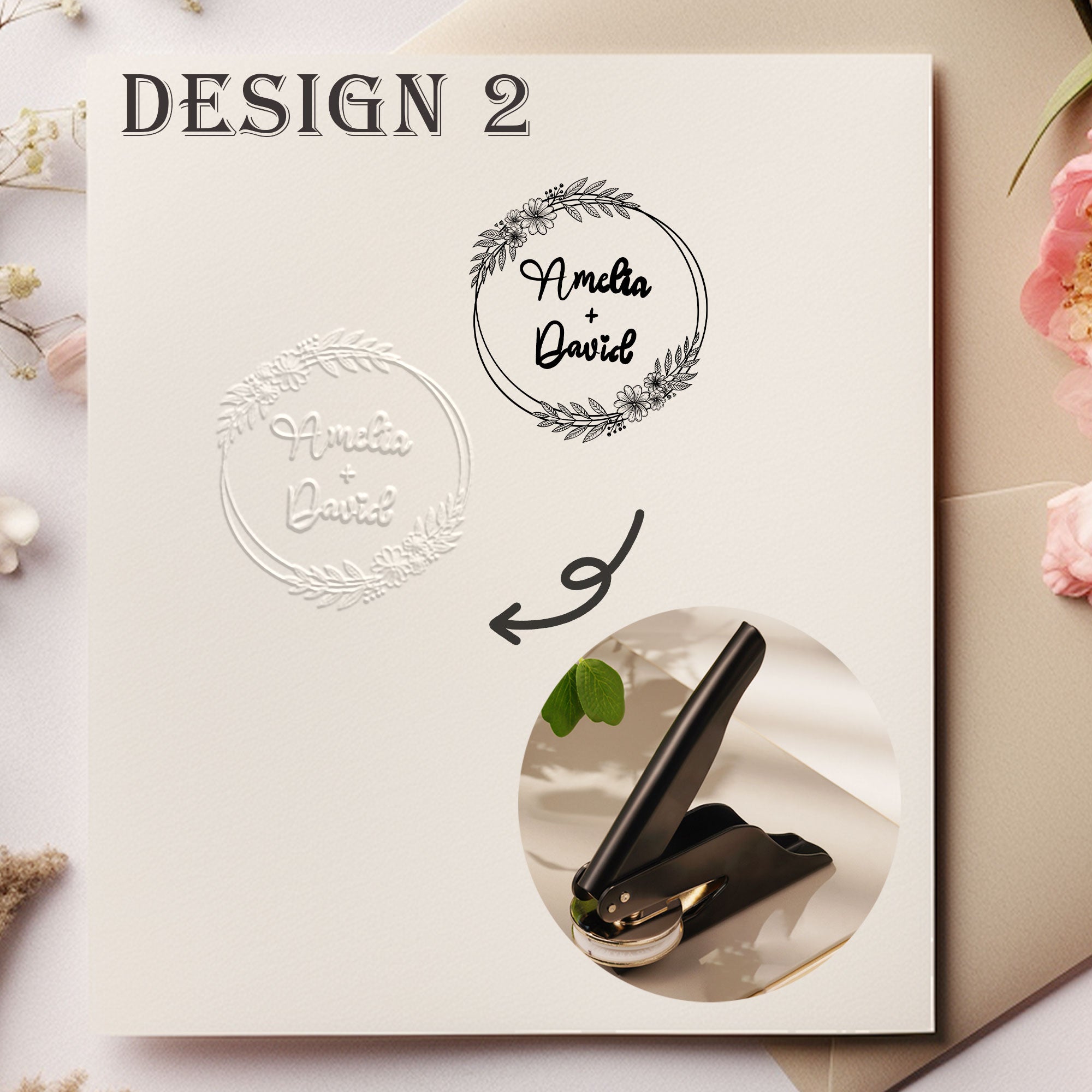 Custom Family Wedding Embosser