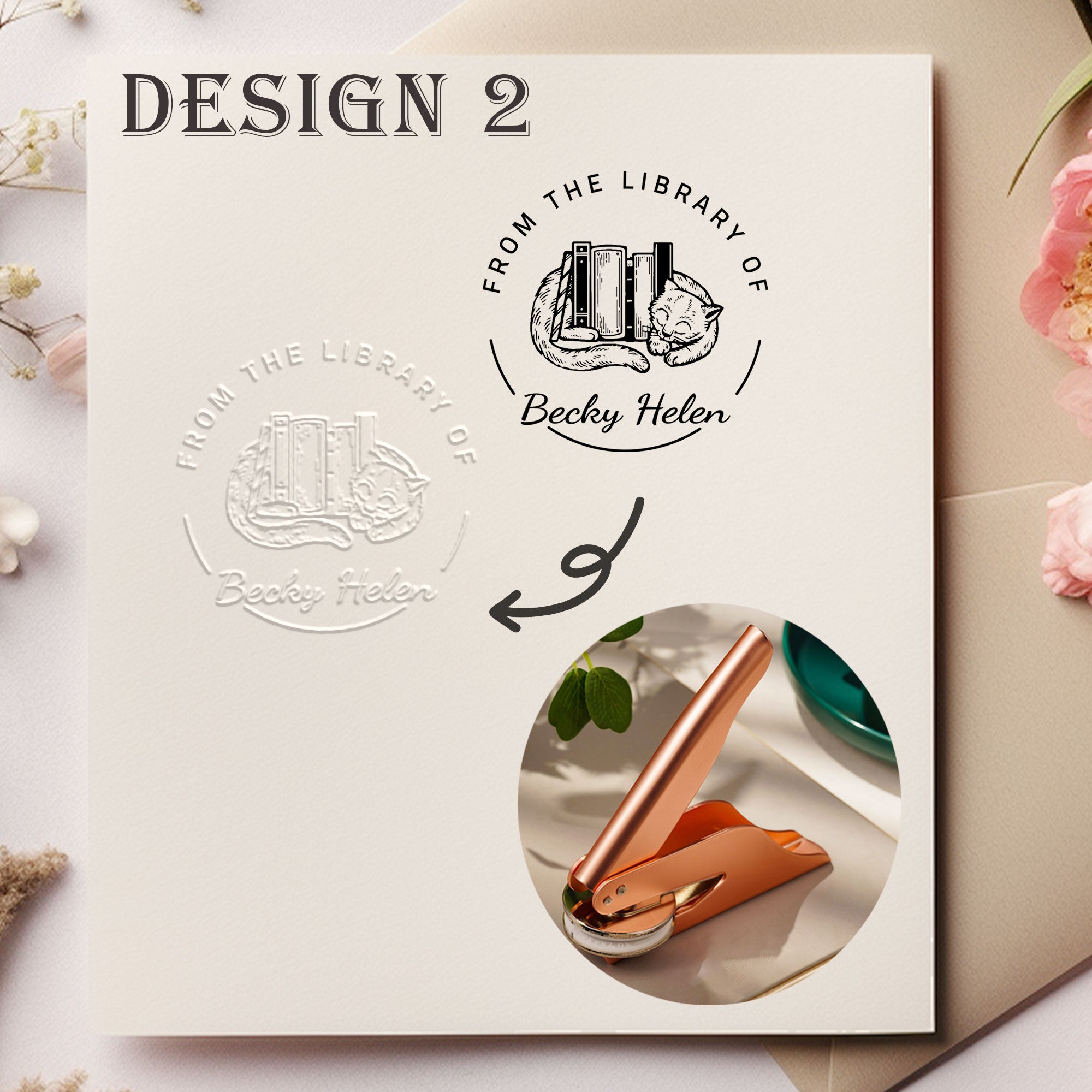 Custom Floral Decor Embosser