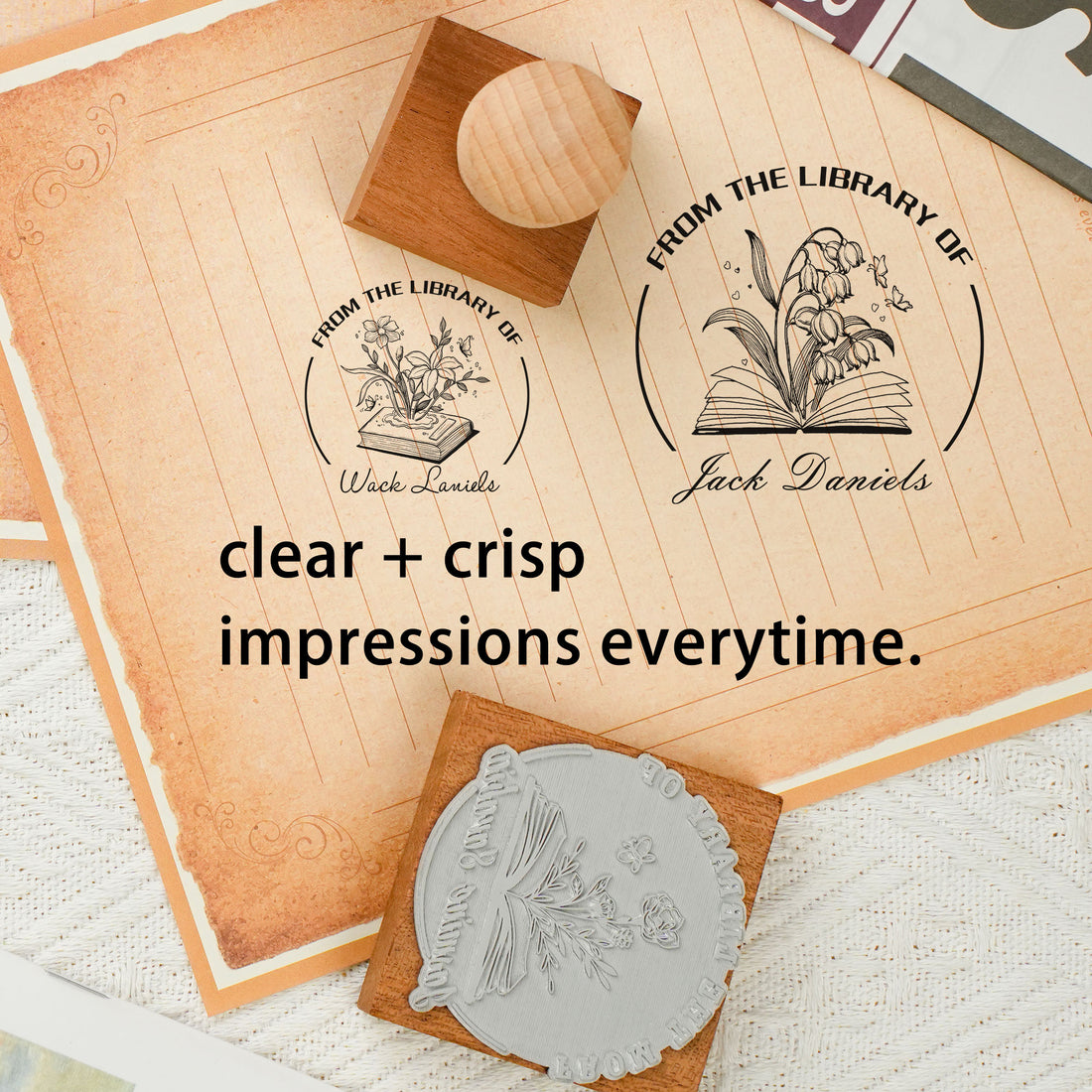 Custom Wood Rubber Stamp