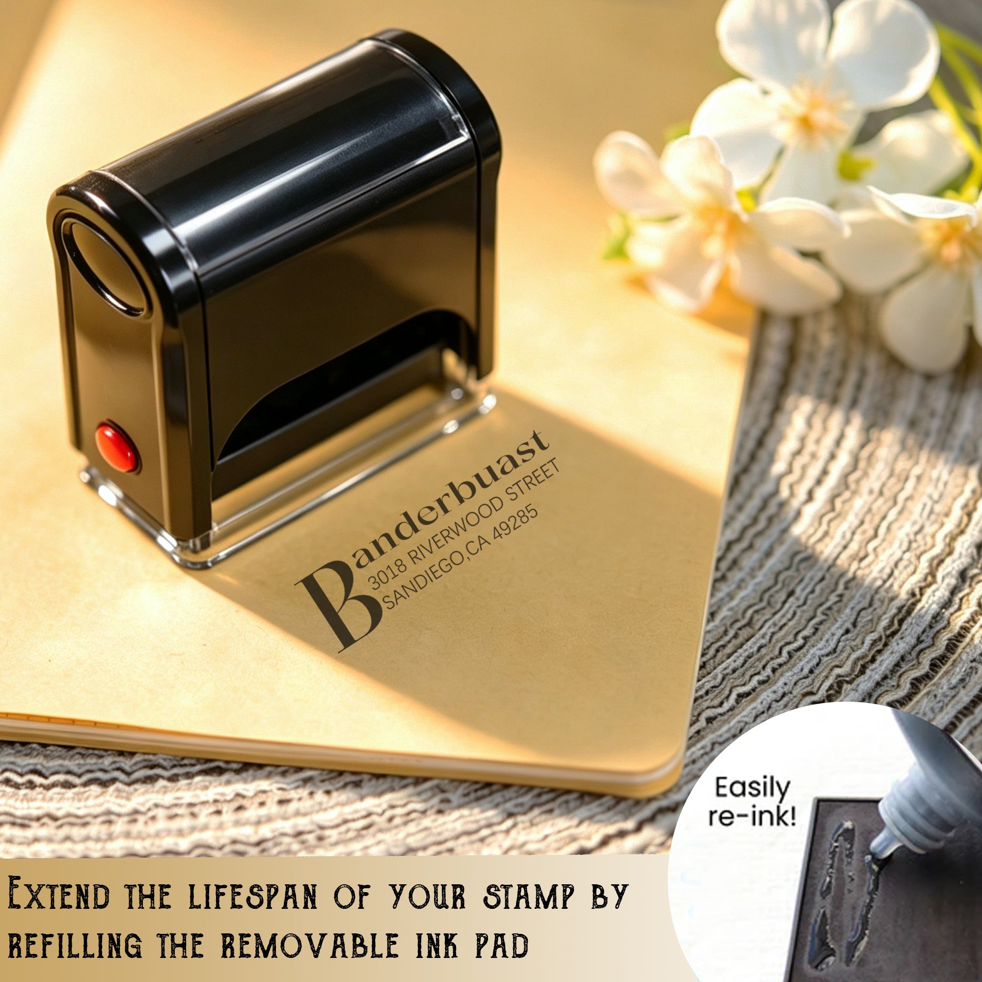 Personalized Return Address Stamp