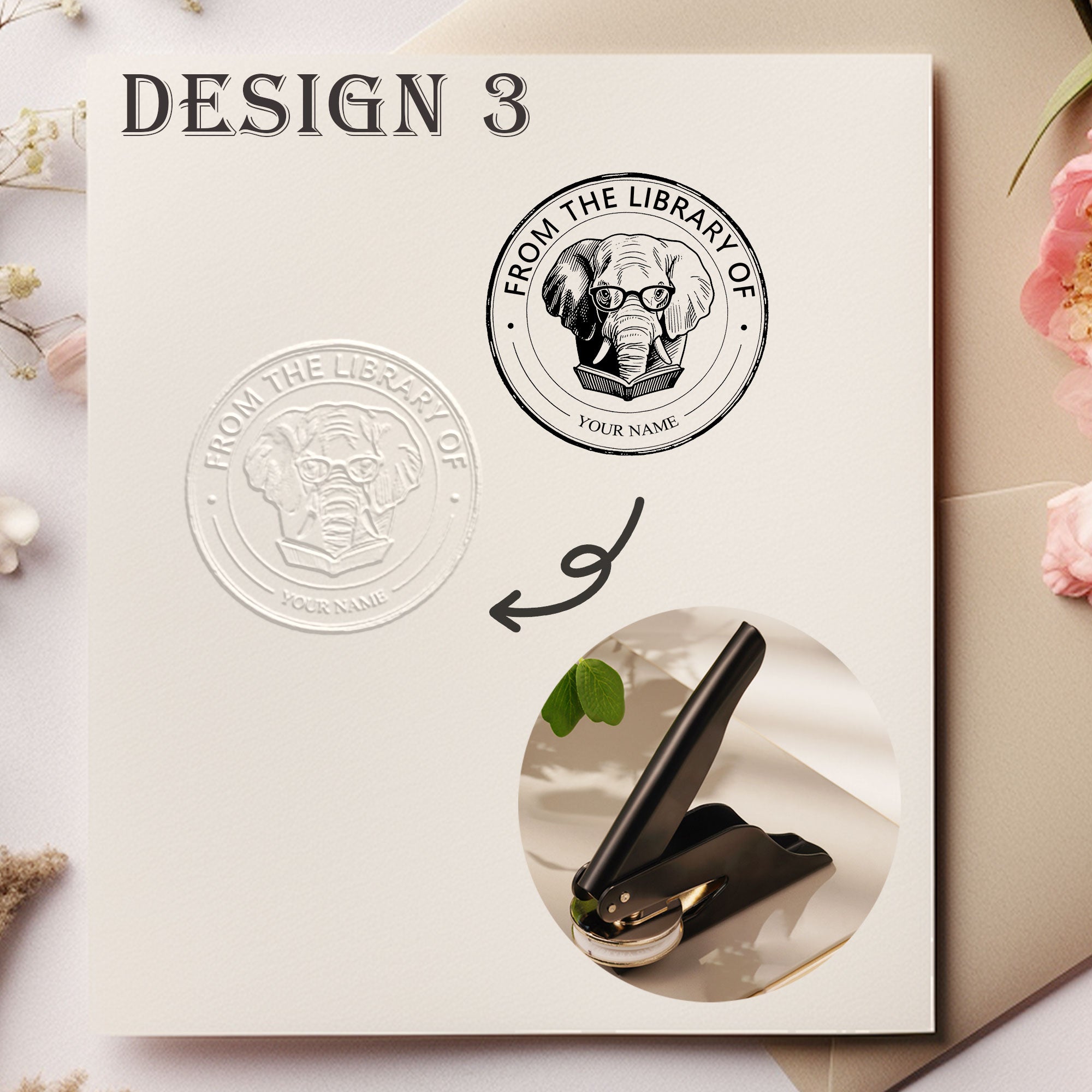 Custom Retro Design Embosser