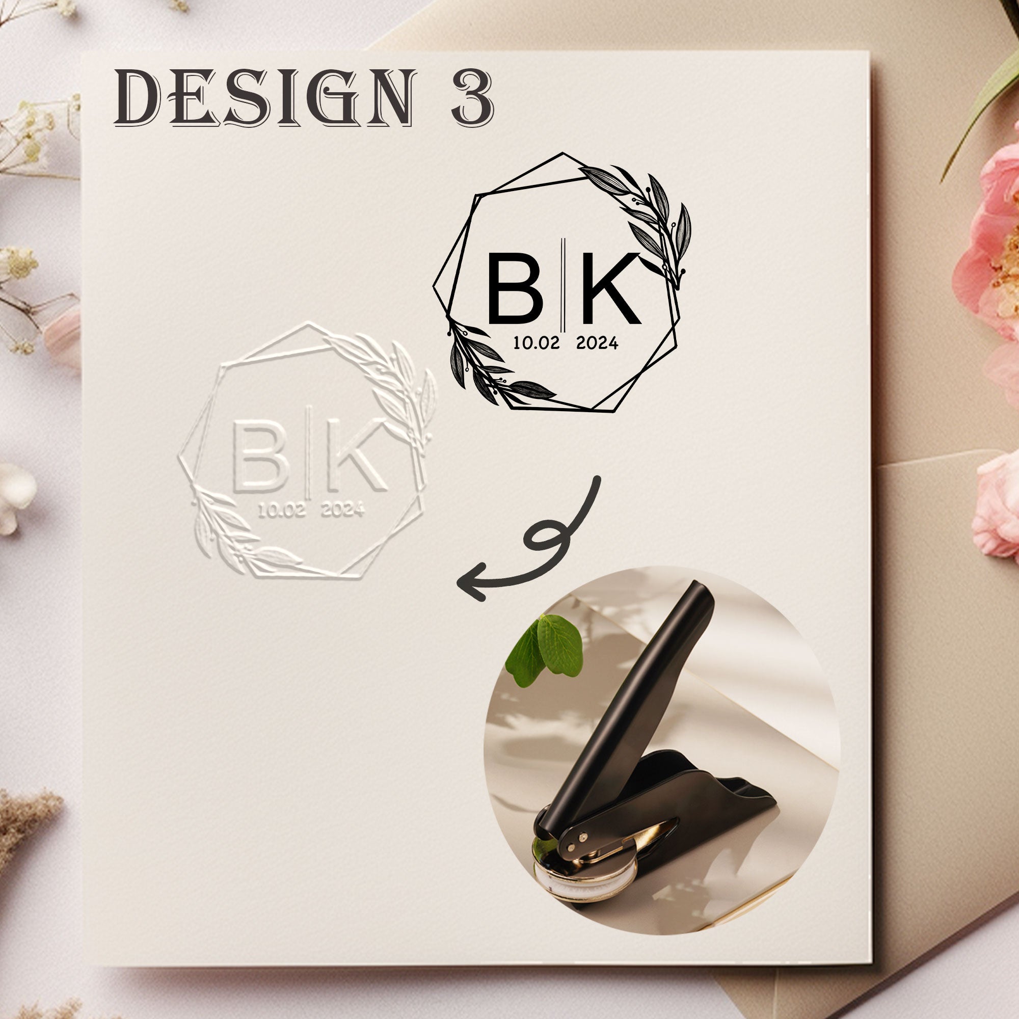 Custom Handheld Wedding Embosser